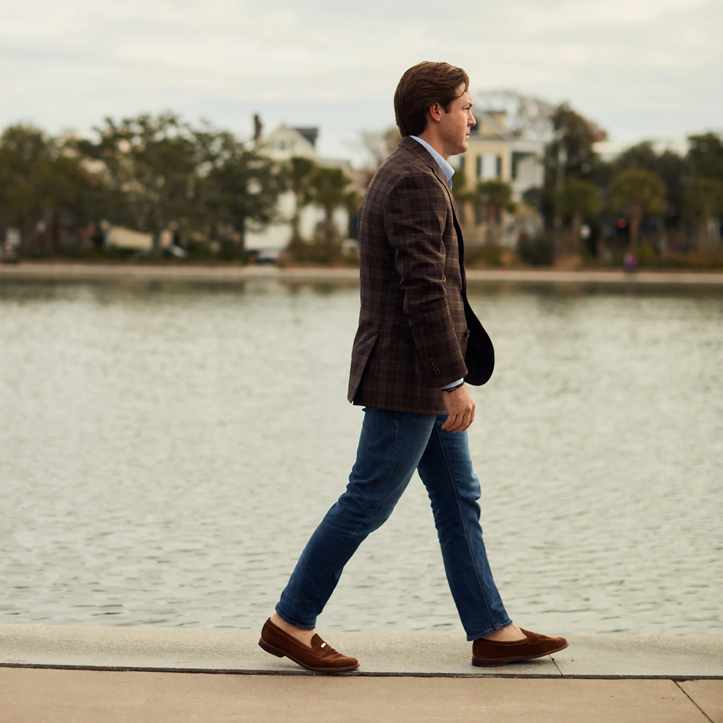 Audubon Brown/Blue Plaid Sport Coat - Image 3