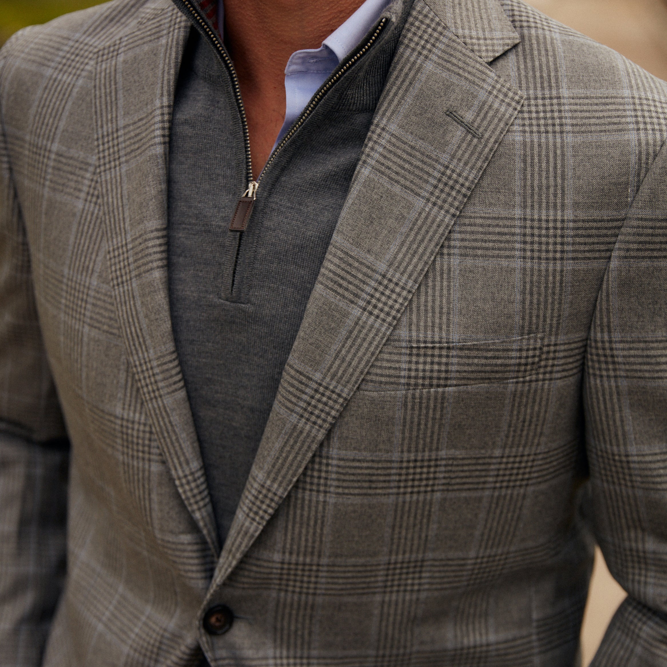 Audubon Grey Plaid Sport Coat - Image 3