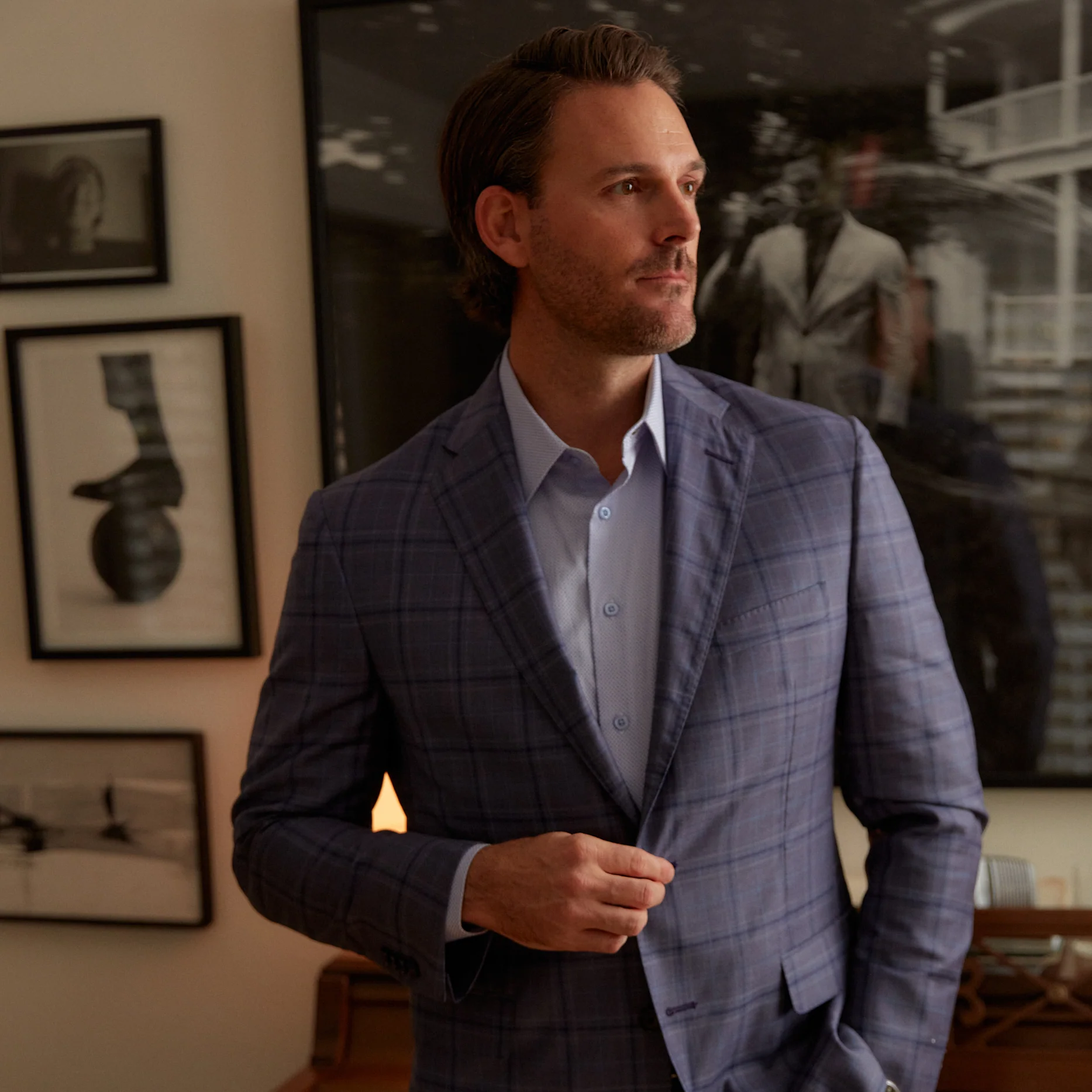 Audubon Lavender Check Sport Coat - Image 2