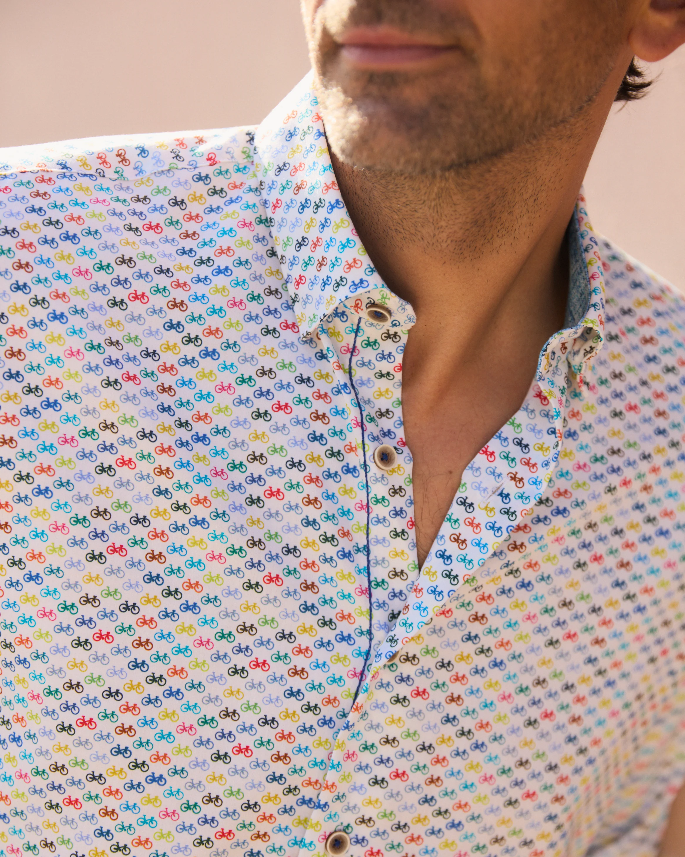 Bilbao Multi-Color Bikes Long Sleeve Shirt - Image 4