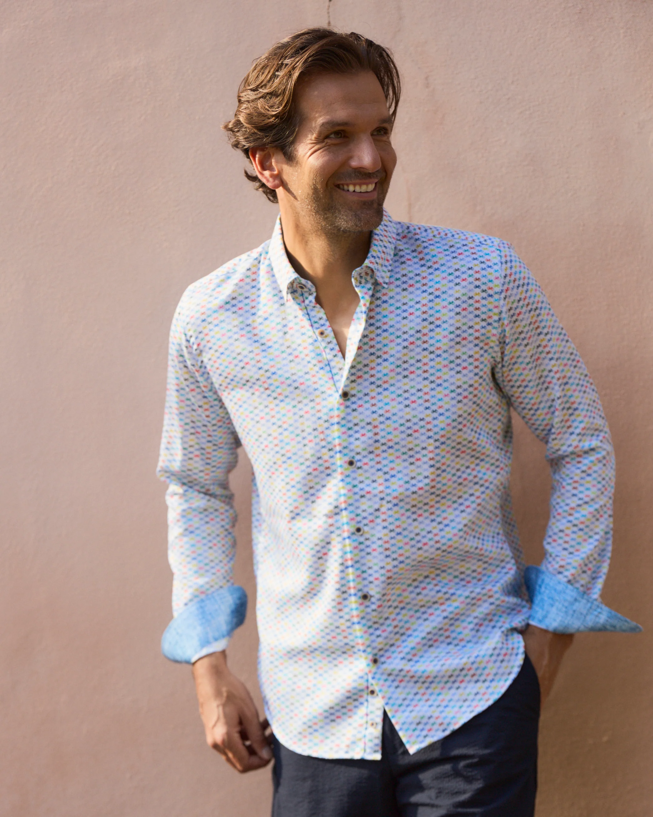 Bilbao Multi-Color Bikes Long Sleeve Shirt - Image 5