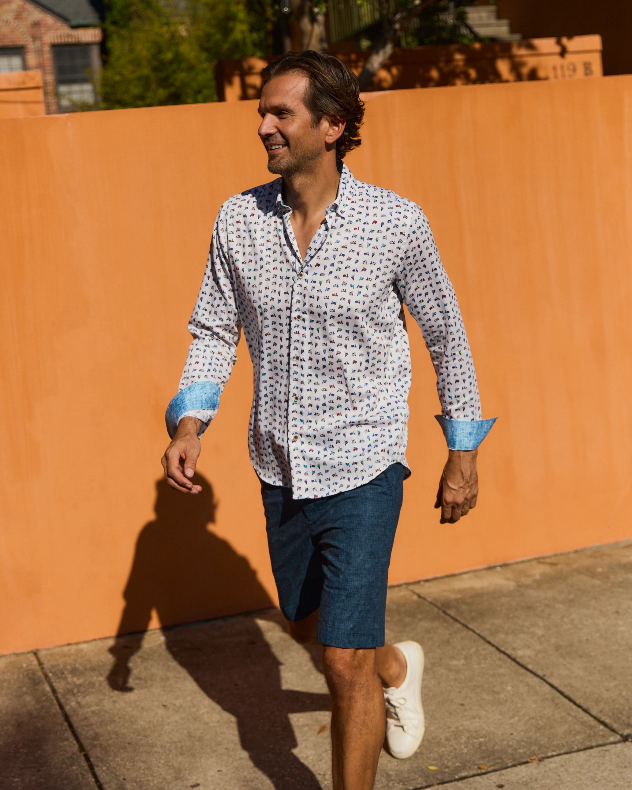 Bilbao Multi-Colored Scooters Long Sleeve Shirt - Image 5