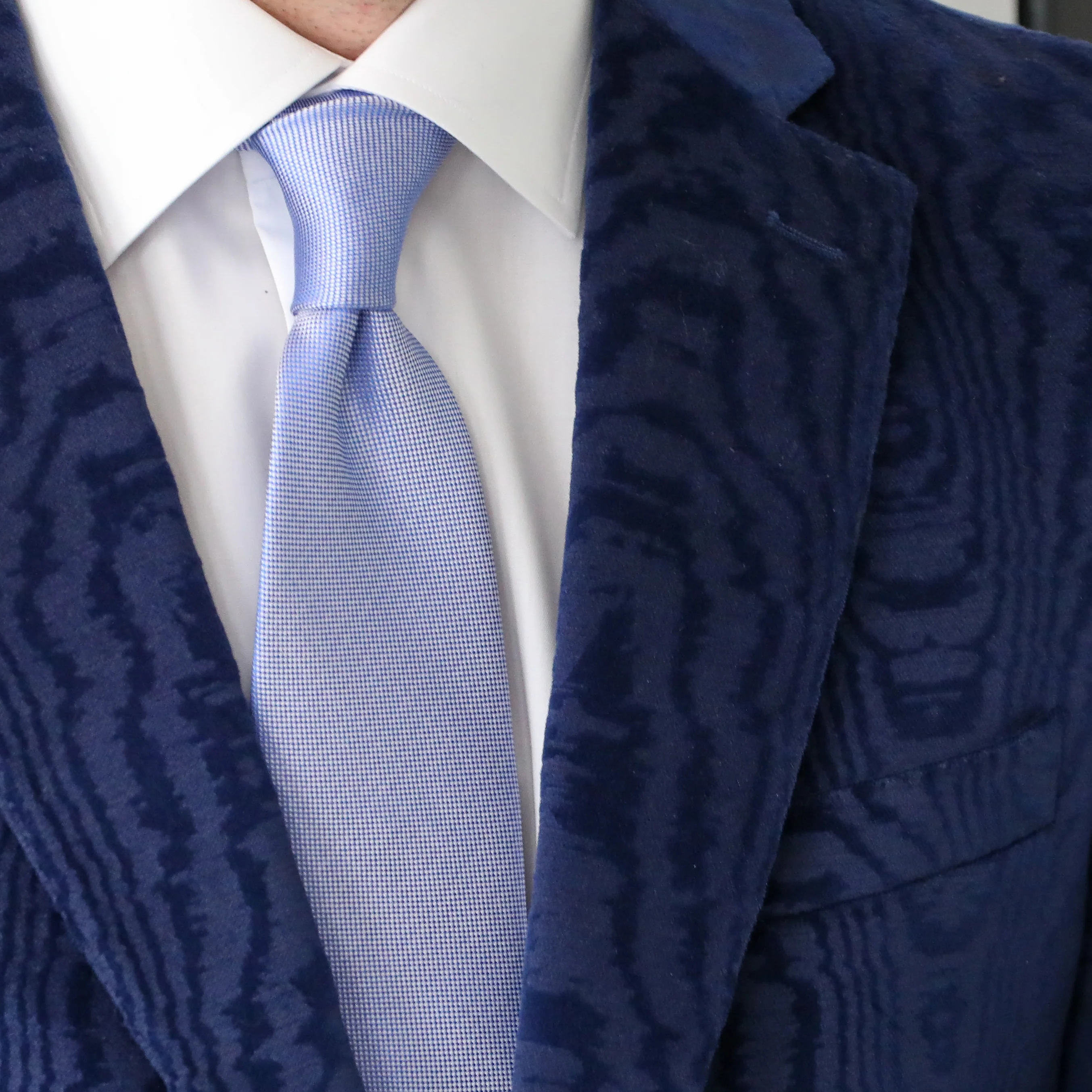 Audubon Navy Moire Velvet Jacket - Image 5
