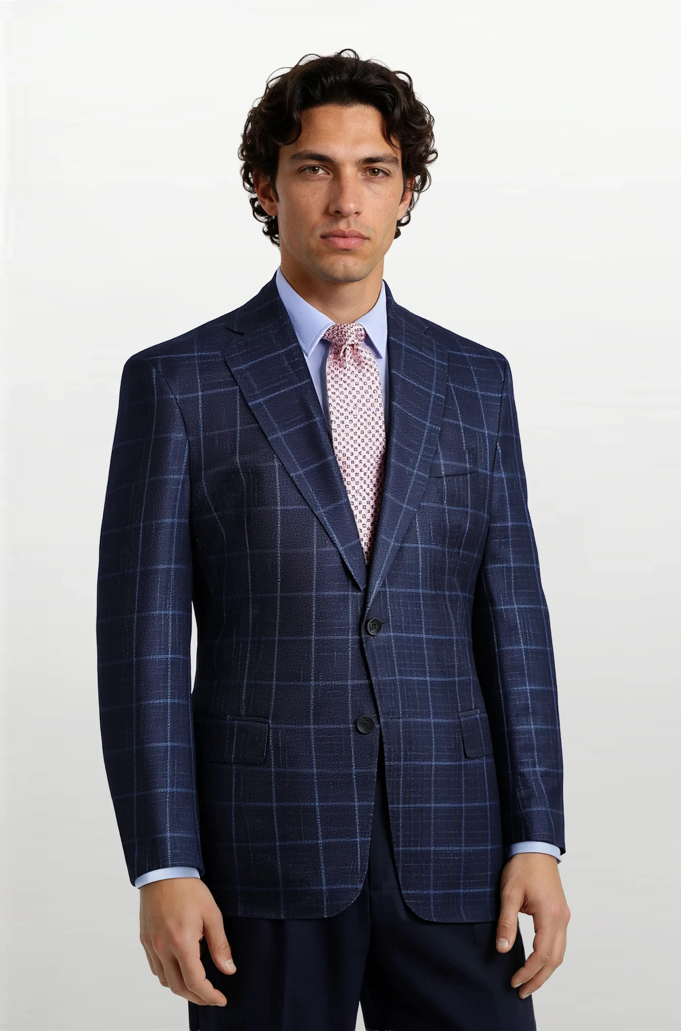 Audubon Navy with Blue Windowpane Sport Coat