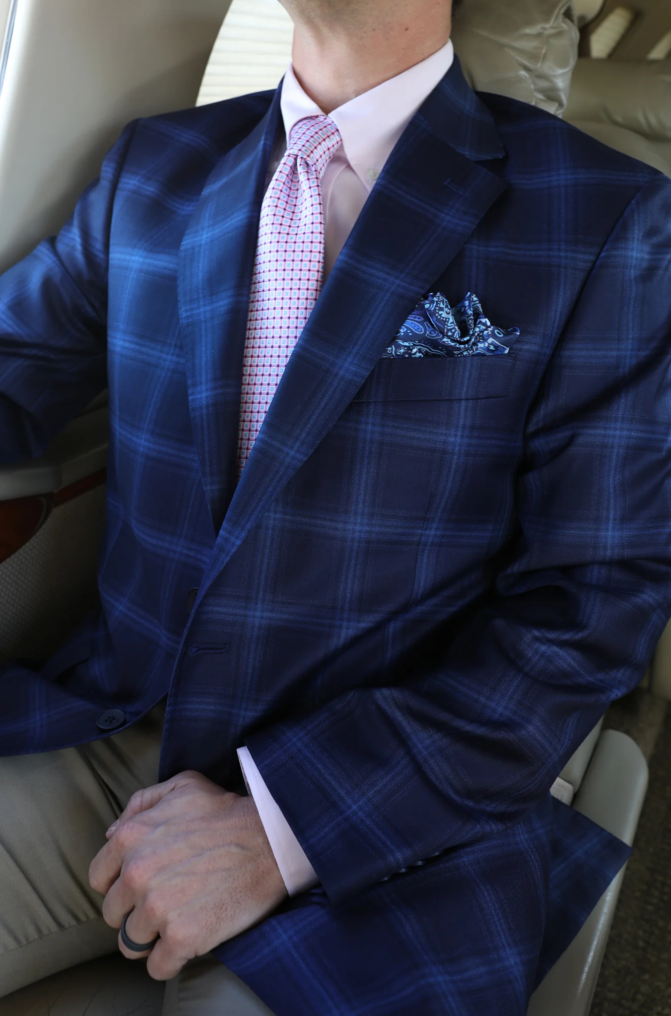 Audubon Navy with Blue Windowpane Sport Coat - Image 2