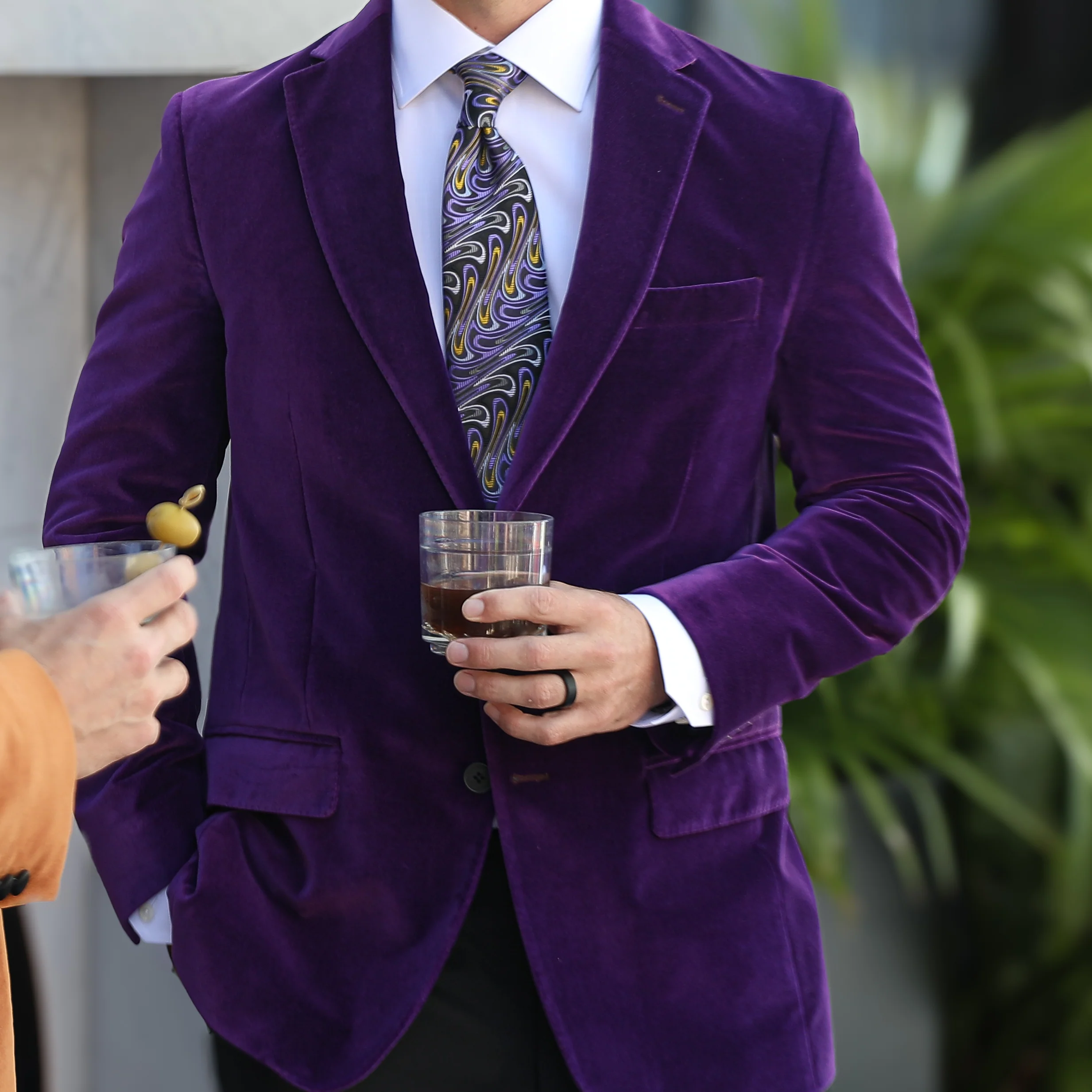 Audubon Purple Velvet Jacket - Image 3