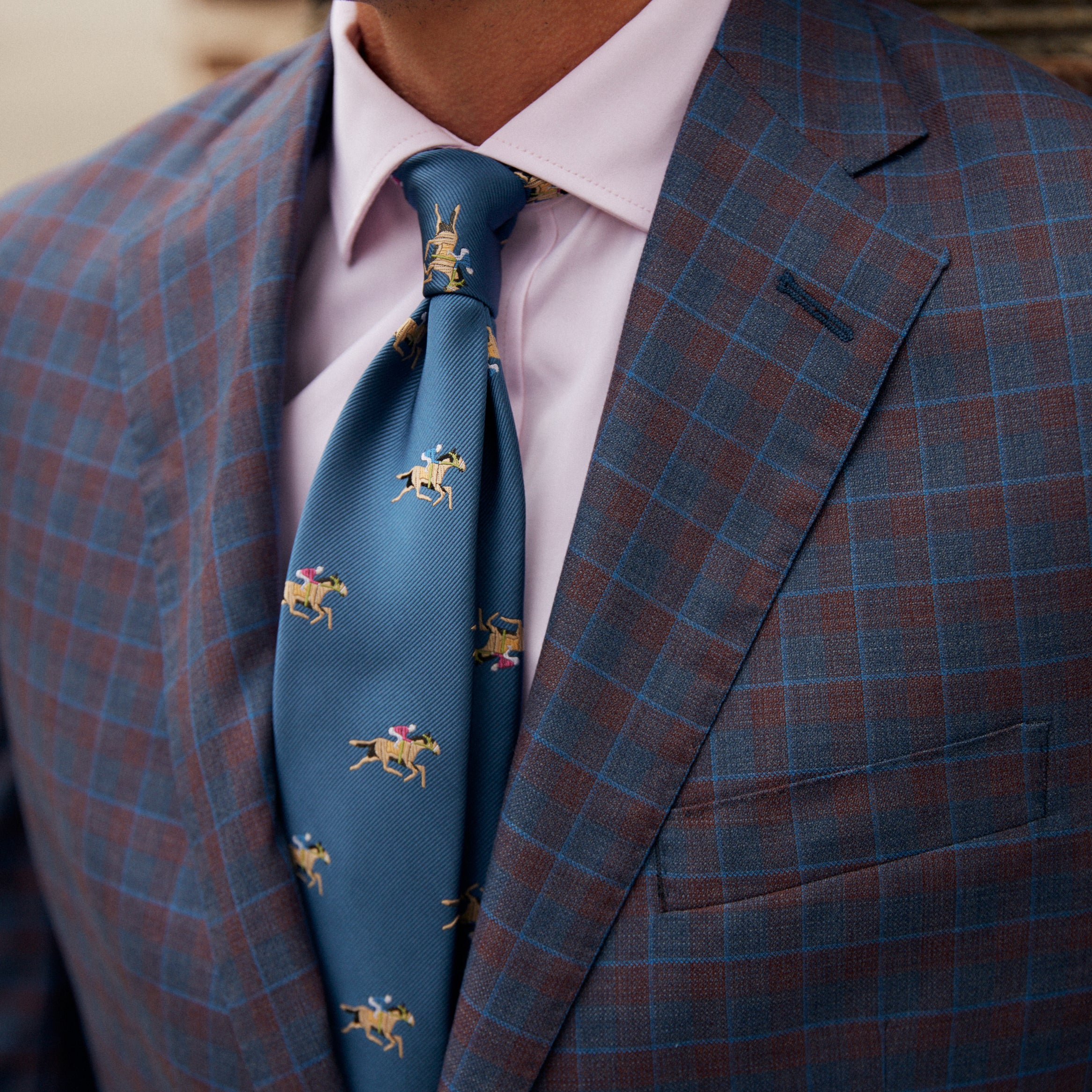 Audubon Blue & Red Check Sport Coat - Image 2