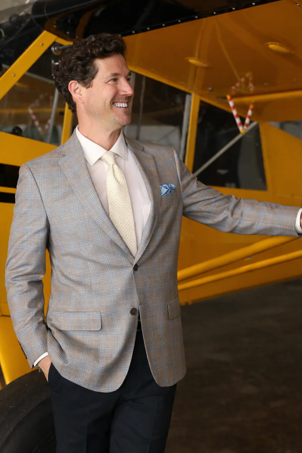 Audubon Tan with Blue Glen Check Sport Coat - Image 2