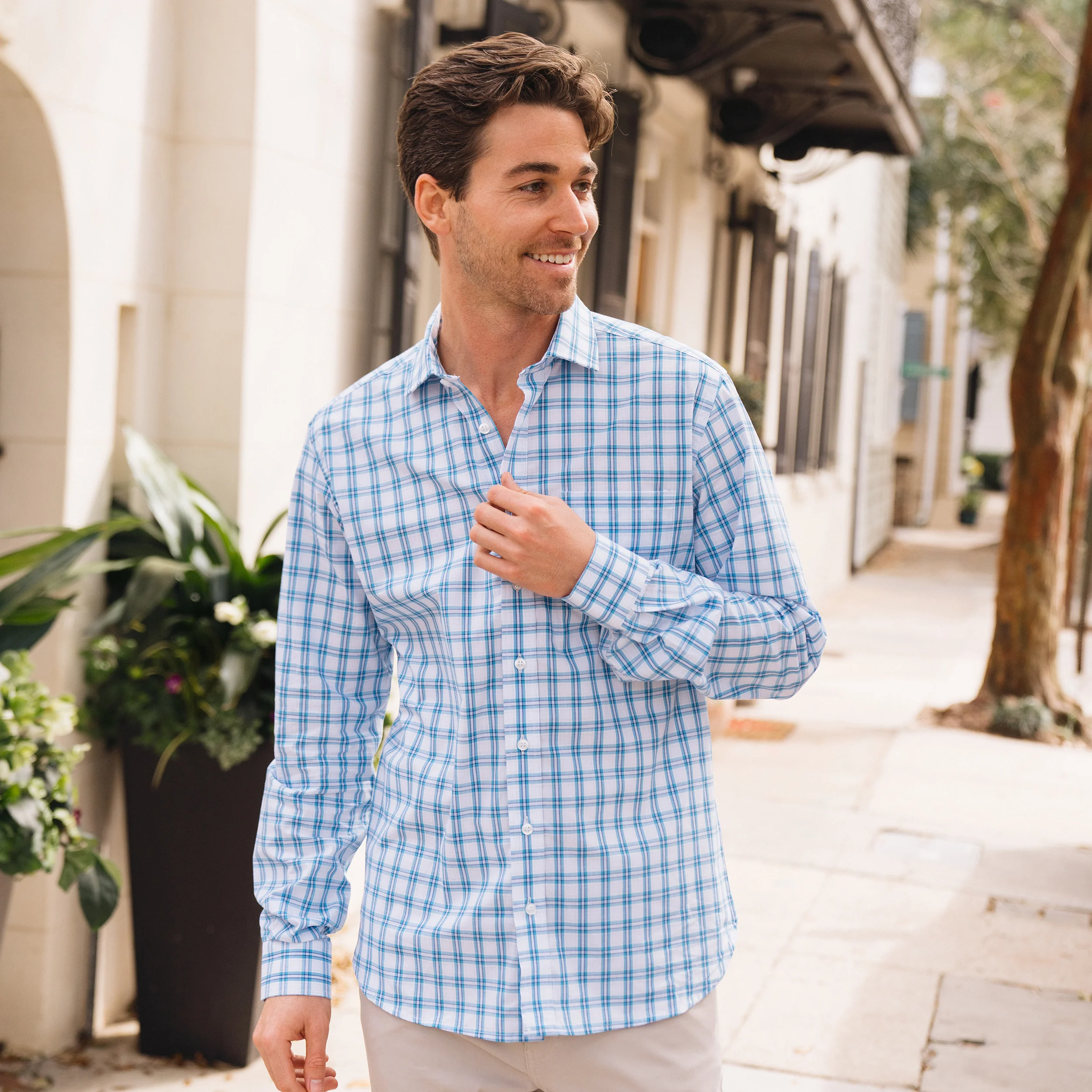 Audubon Teal & White Plaid - Image 3