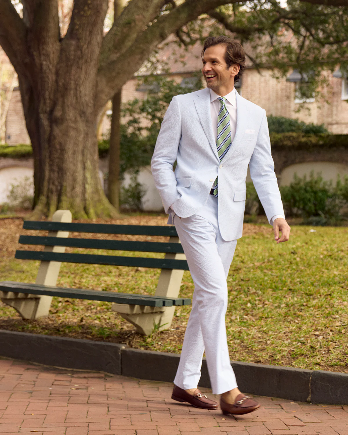Blue Ice Seersucker Stretch Sport Coat | Seersucker Suit Separates - Image 3