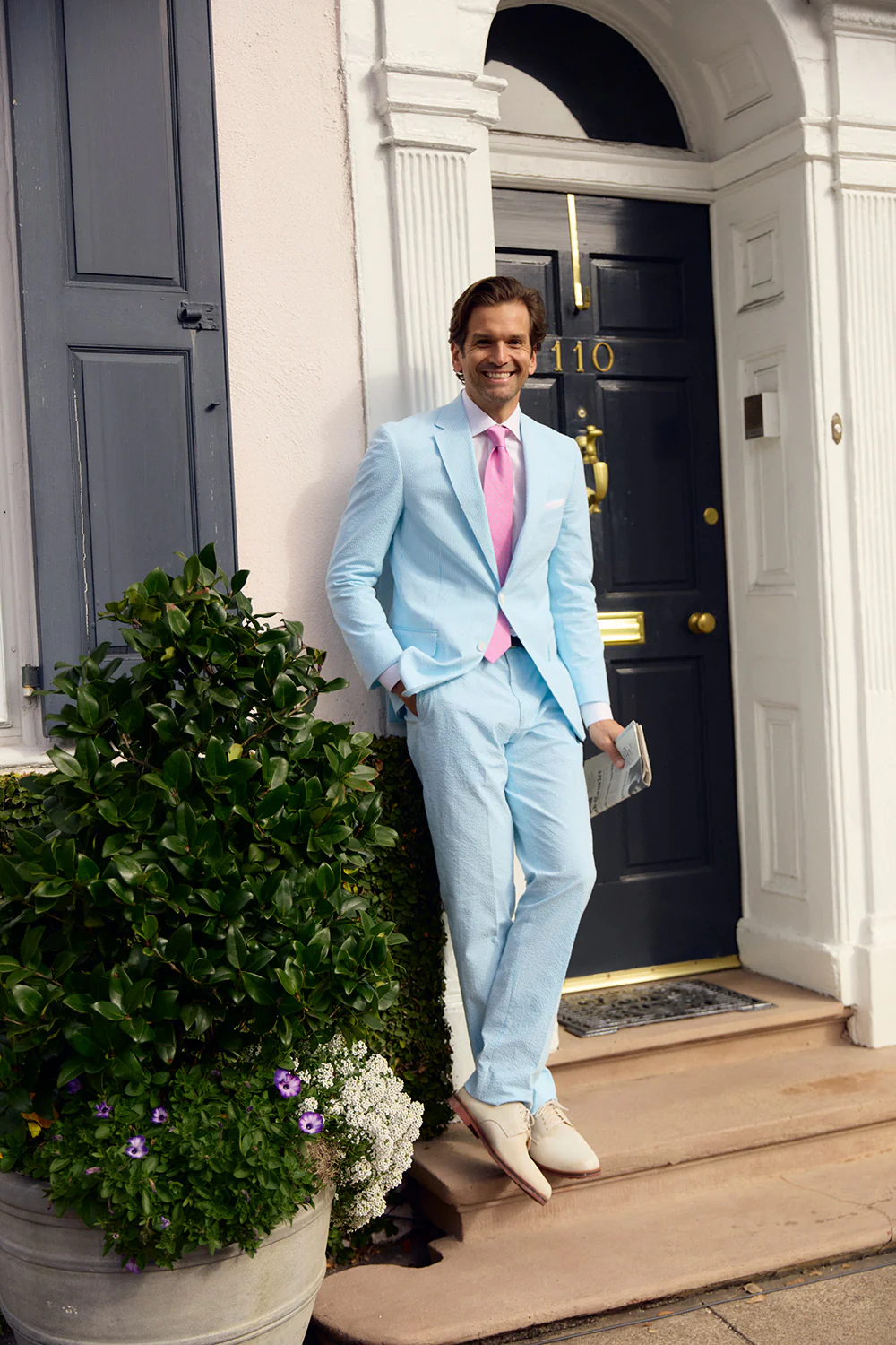 Bombay Aqua Seersucker Stretch Sport Coat | Seersucker Suit Separates - Image 3