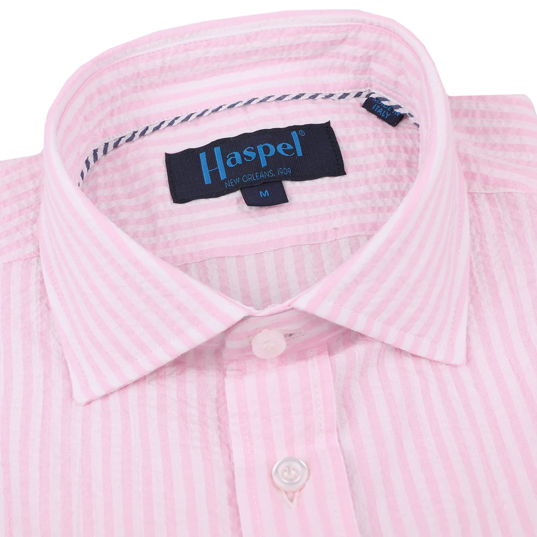Chartres Pink Seersucker Stripe