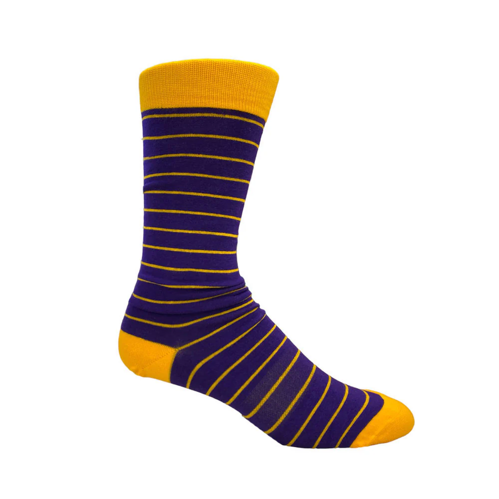 Purple & Gold Socks