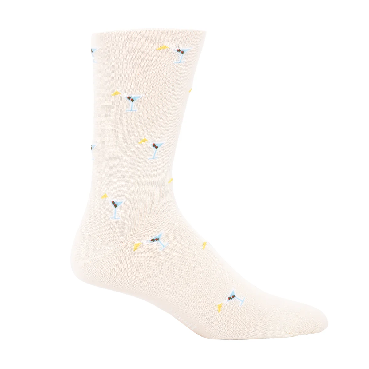 Cream with Martini & Olives Socks