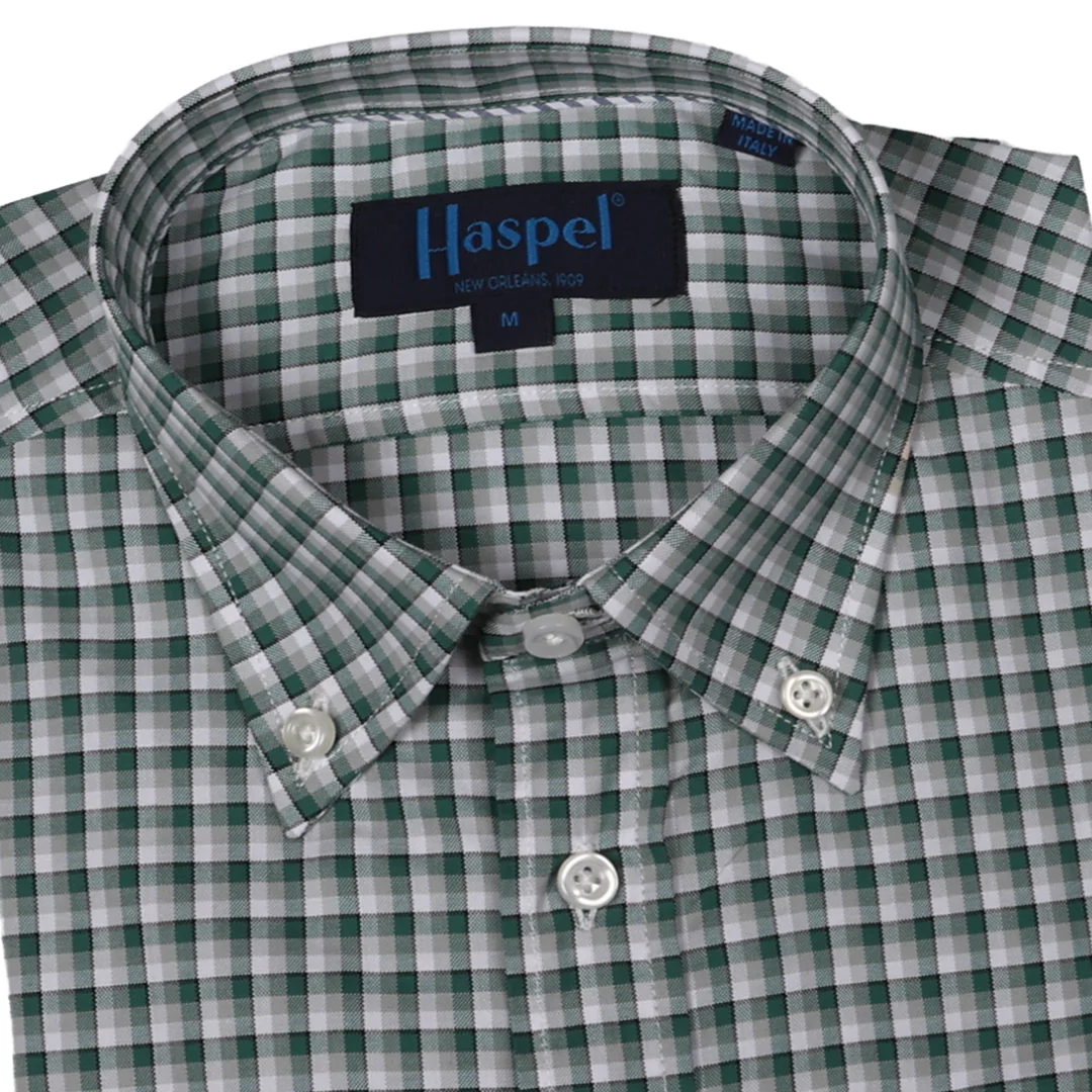 Franklin Green & White Check Long Sleeve Shirt