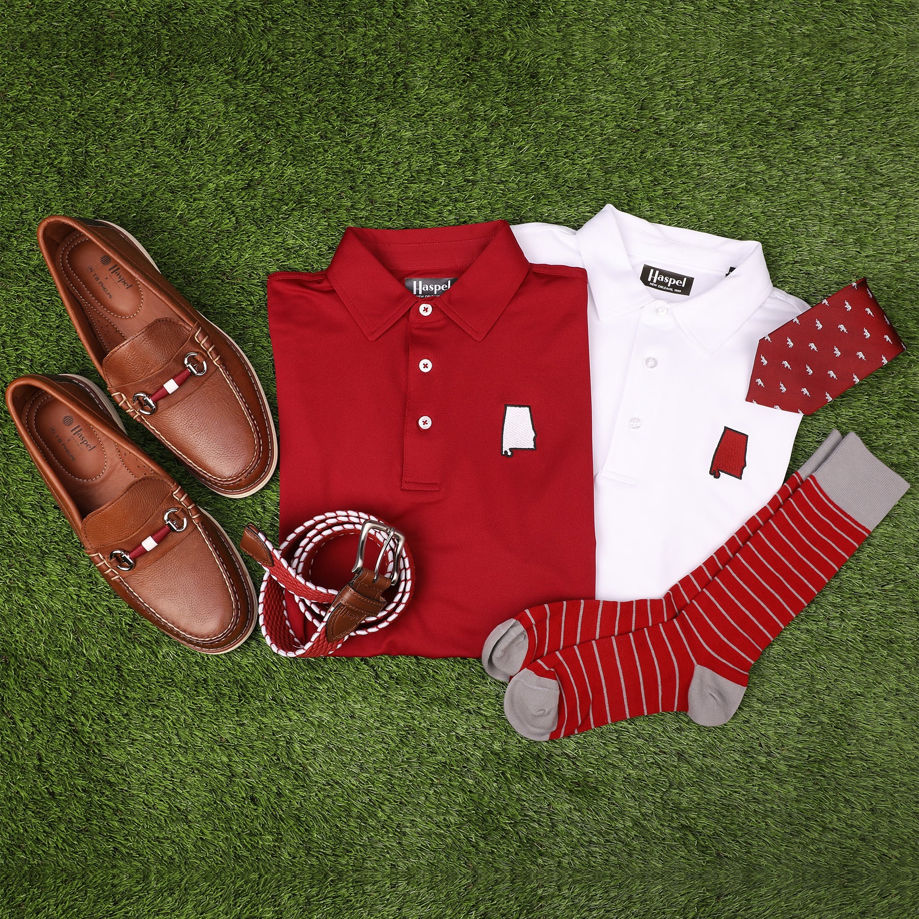 Alabama White & Crimson Driway™ Performance Polo - Image 5