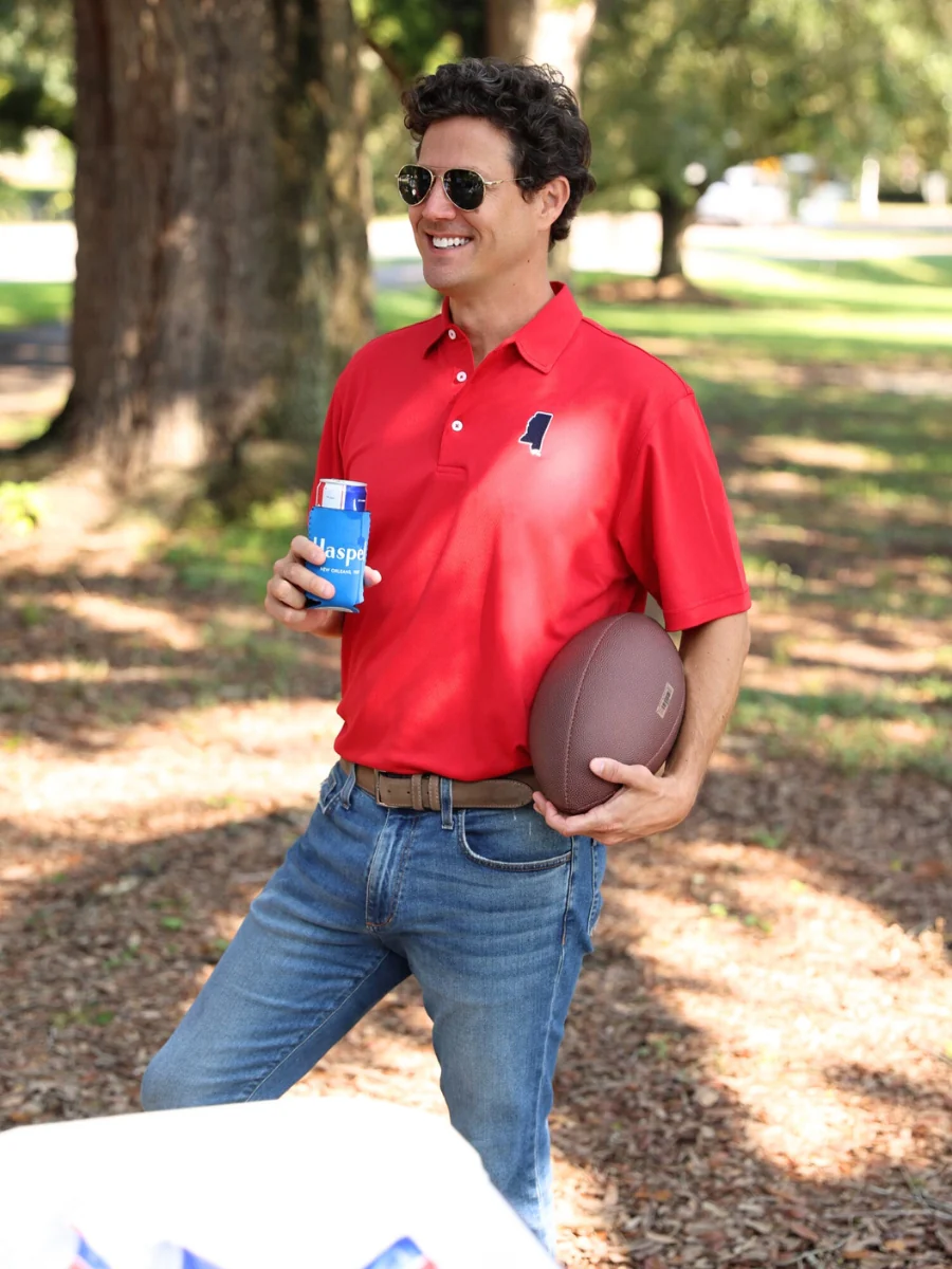 Mississippi Red Driway Performance Polo - Image 3