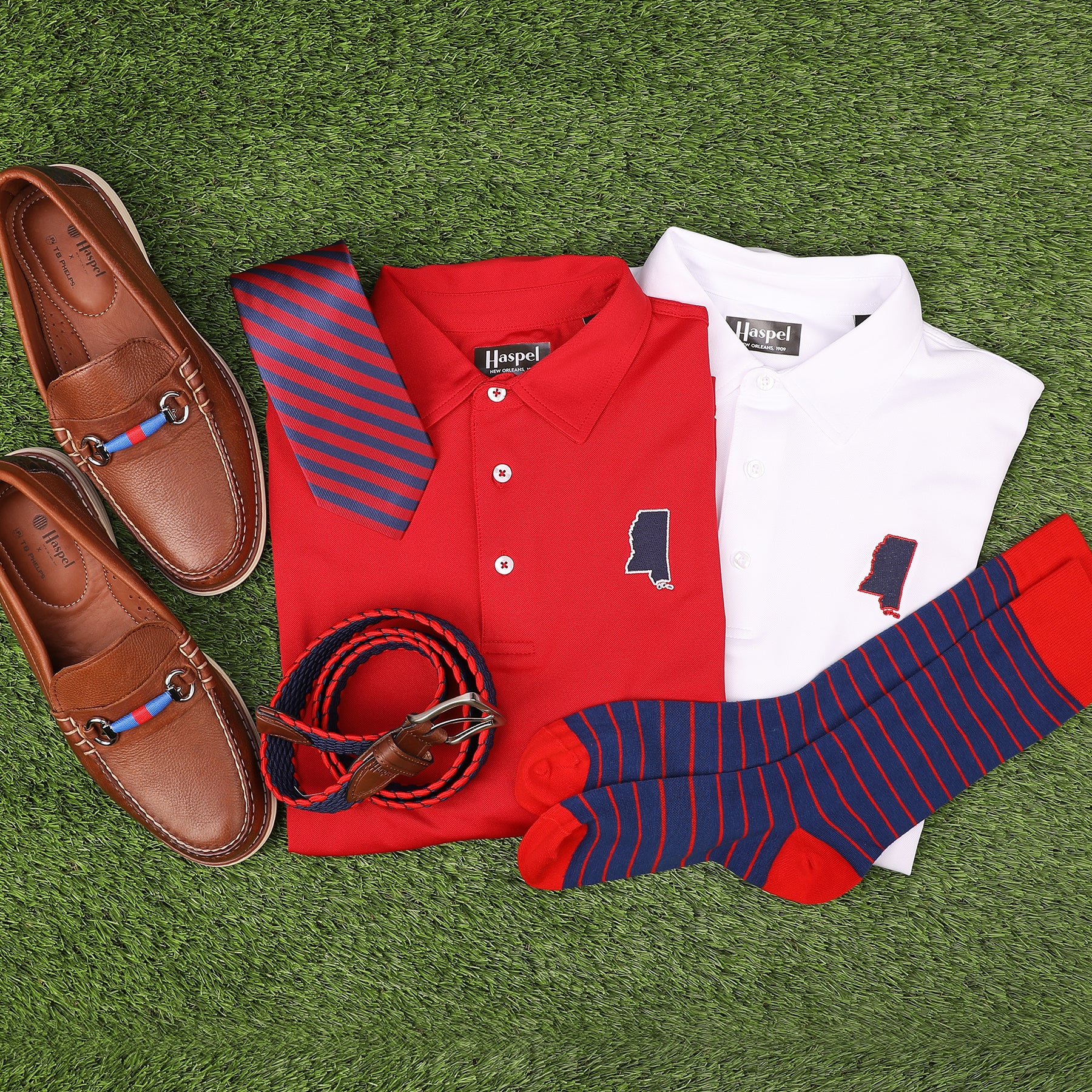Mississippi Red Driway Performance Polo - Image 5