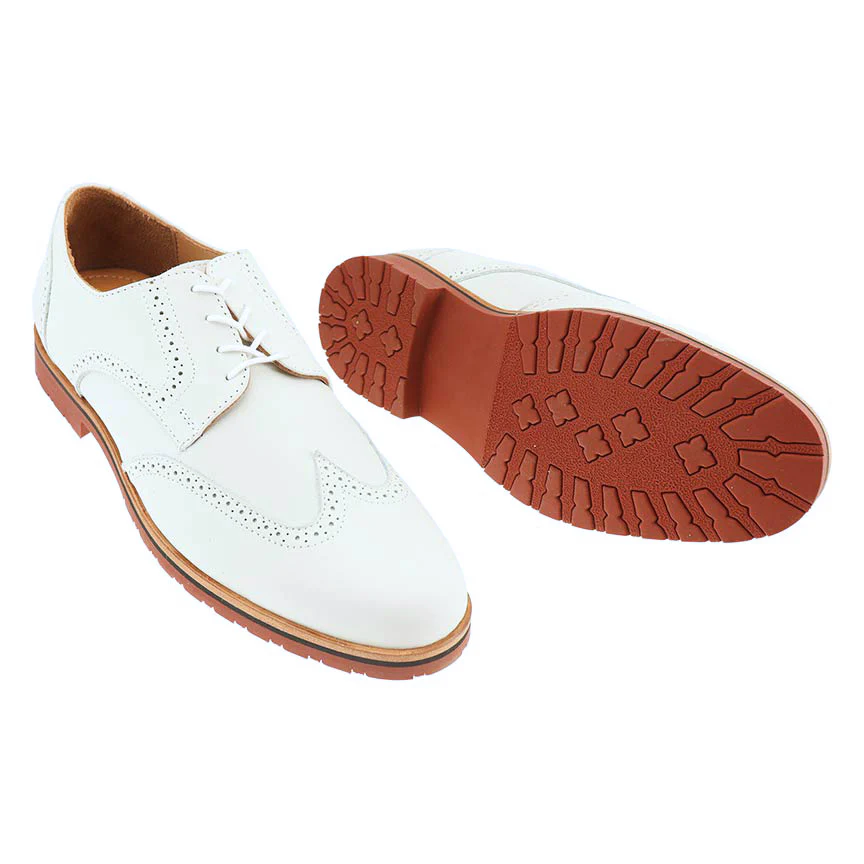 Haspel x T.B. Phelps Nubuck Wingtip - White - Image 4