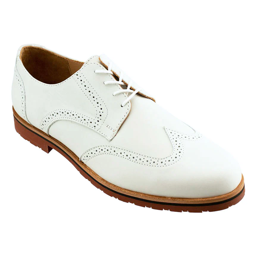 Haspel x T.B. Phelps Nubuck Wingtip - White - Image 5