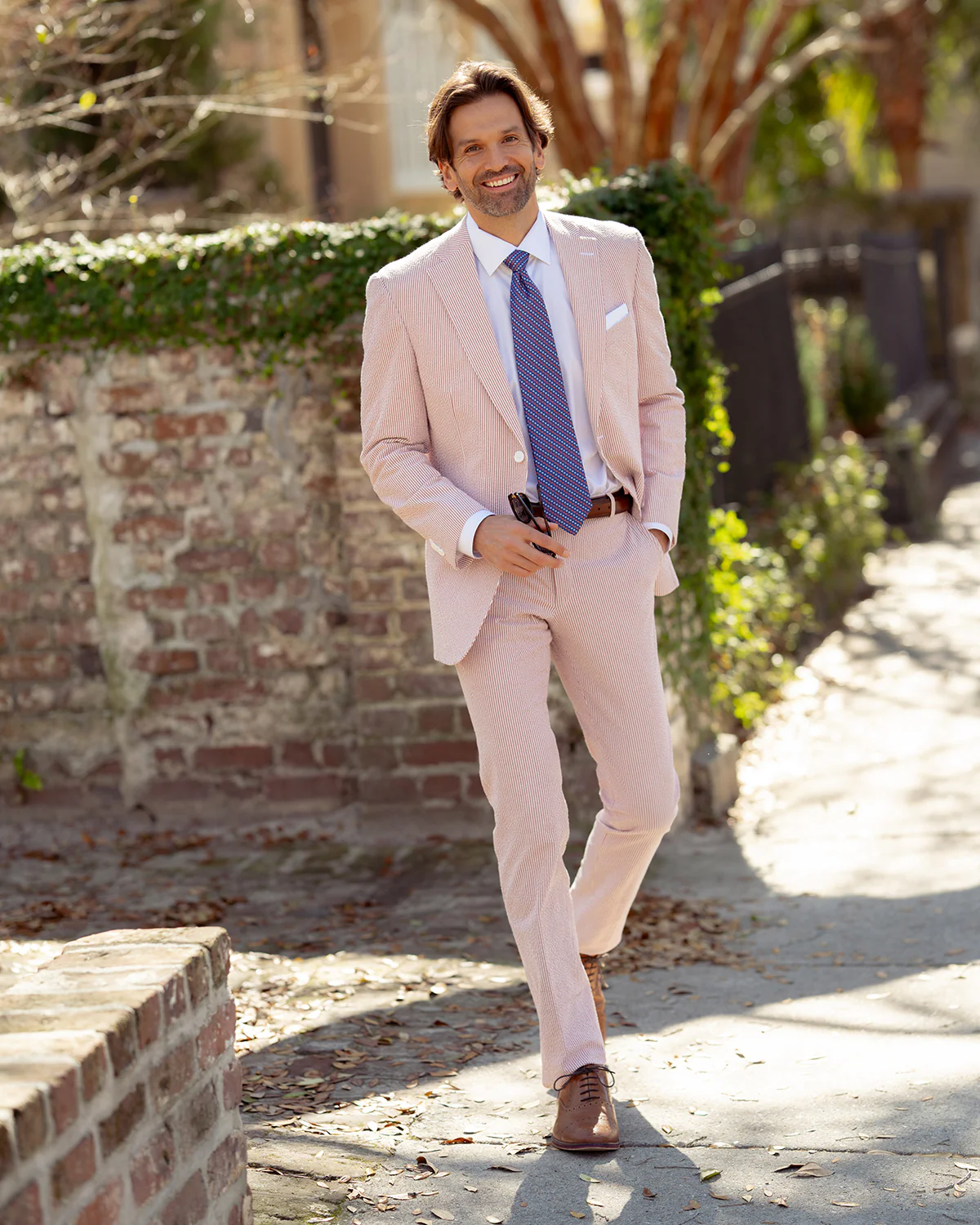 Hurricane Red Seersucker Stretch Pant | Seersucker Suit Separates - Image 4