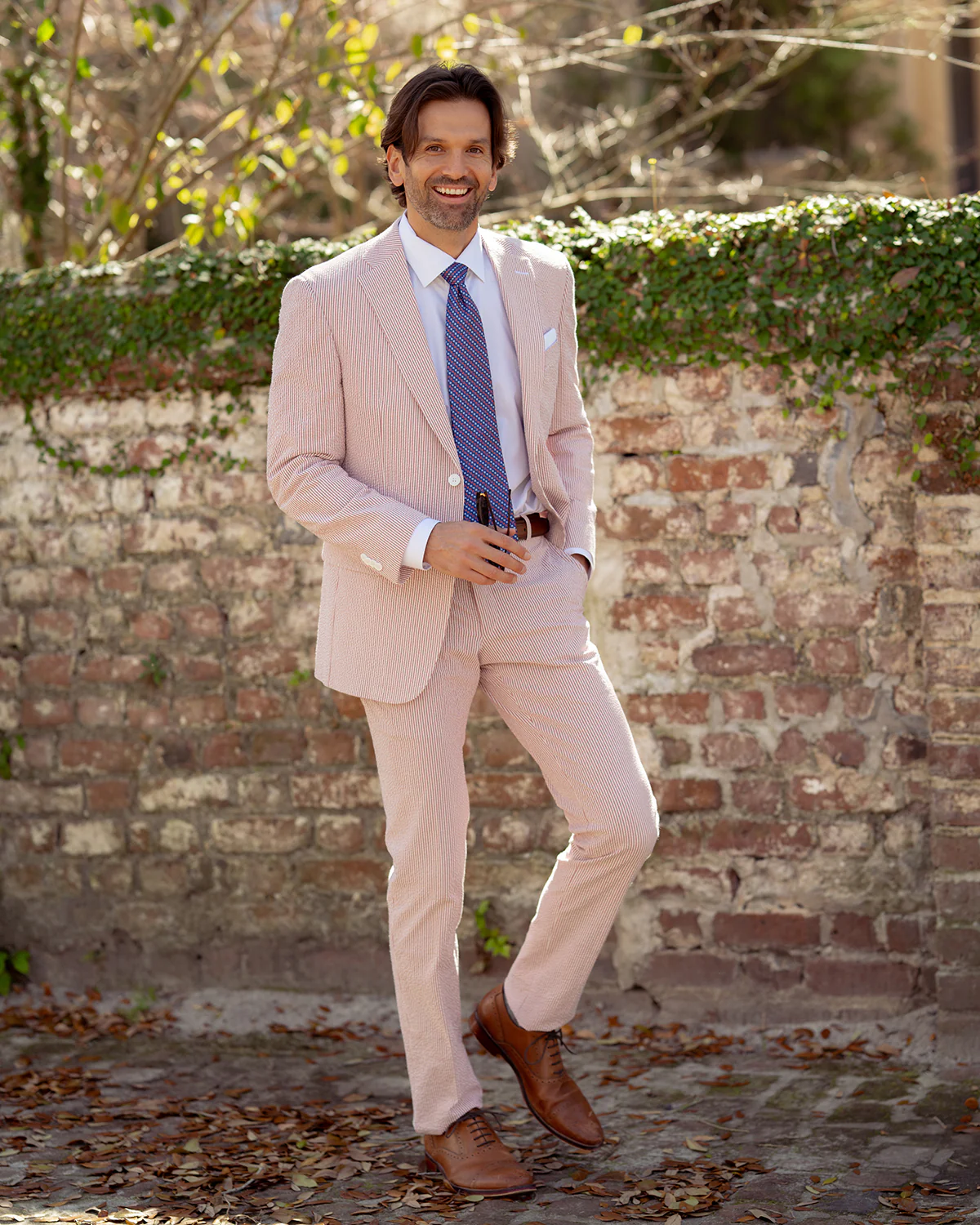 Hurricane Red Seersucker Stretch Sport Coat | Seersucker Suit Separates - Image 5