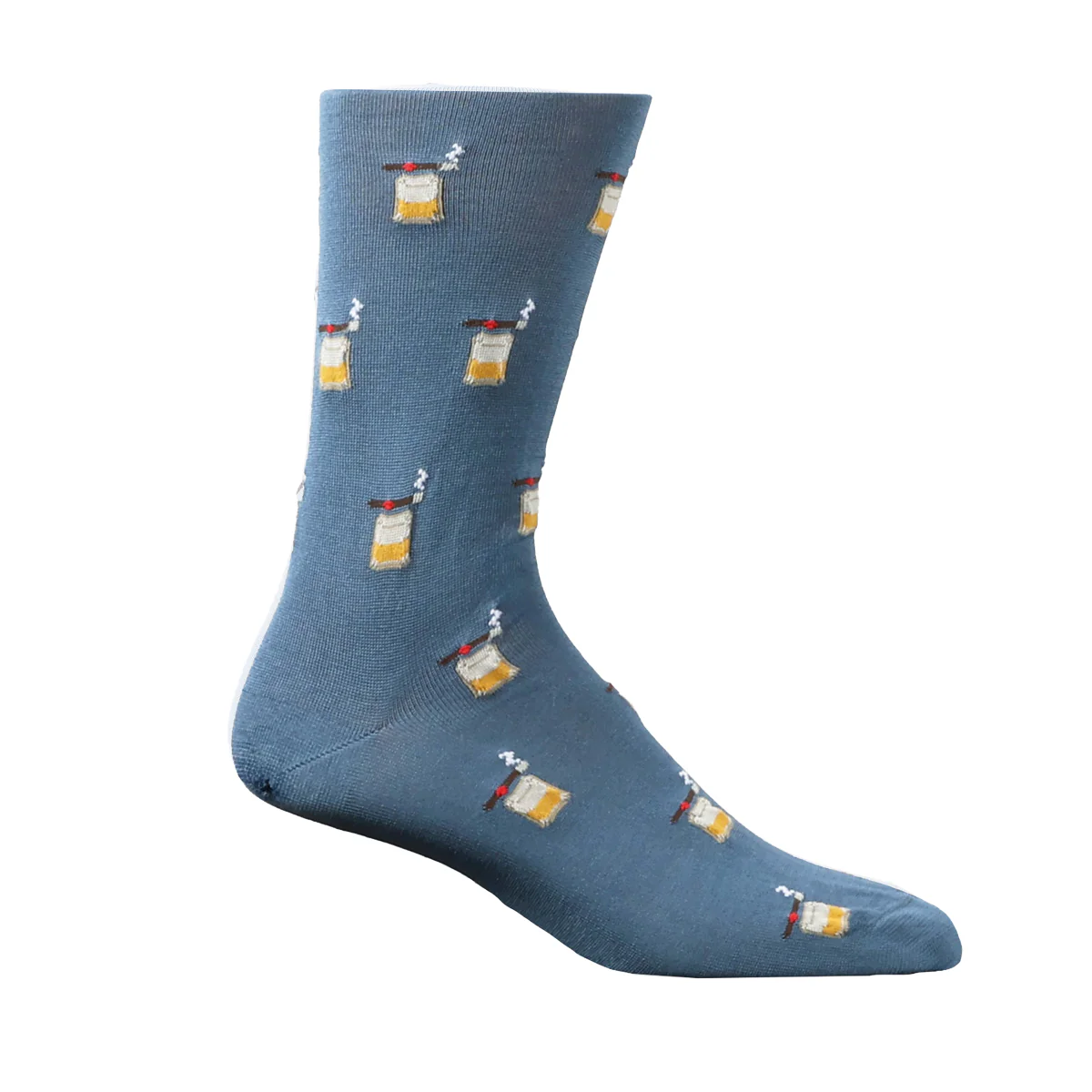 Indigo Blue with Cigars & Bourbon Socks