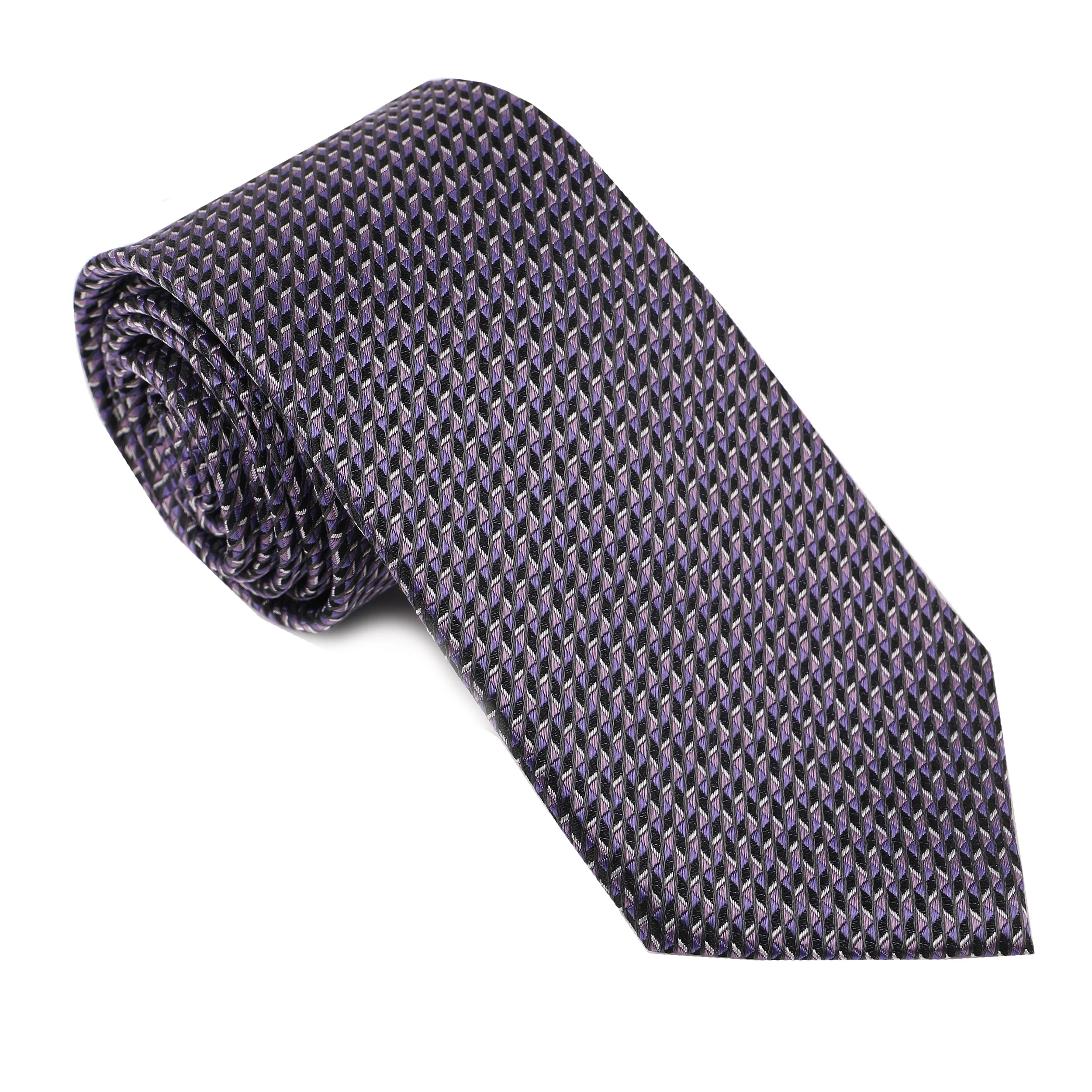 Lavender Geometric Print Tie