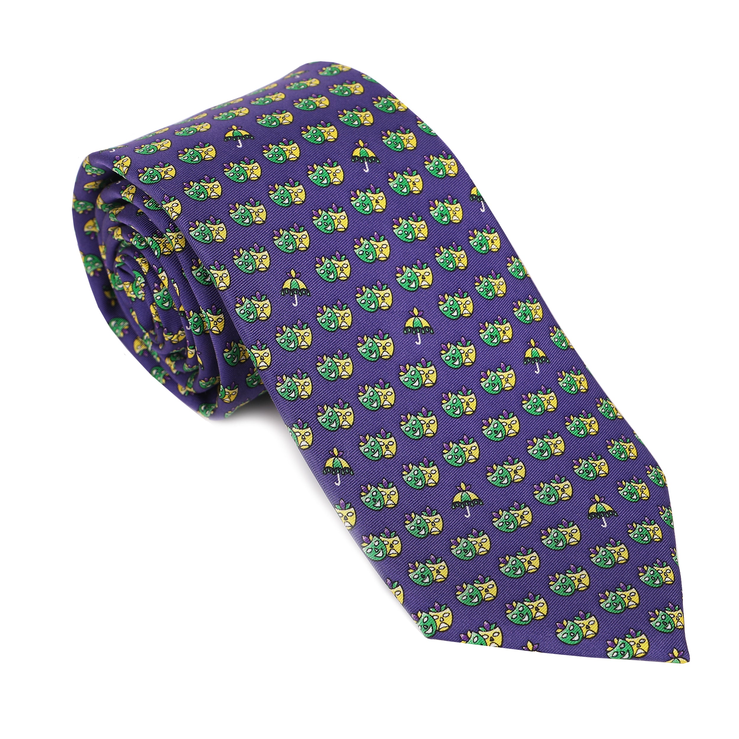 Mardi Gras Masks Tie