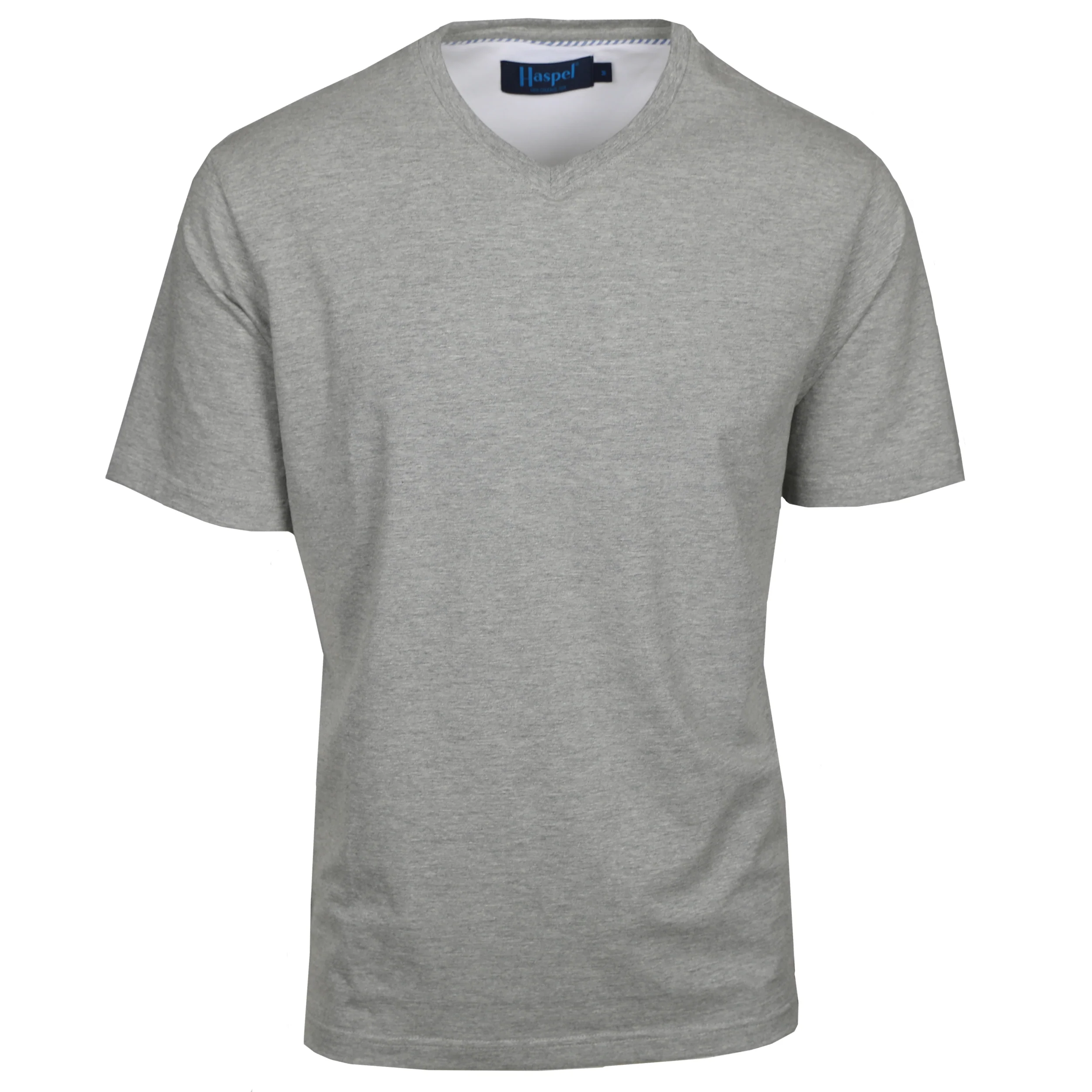 Luxe Grey V-Neck T-Shirt - Image 4