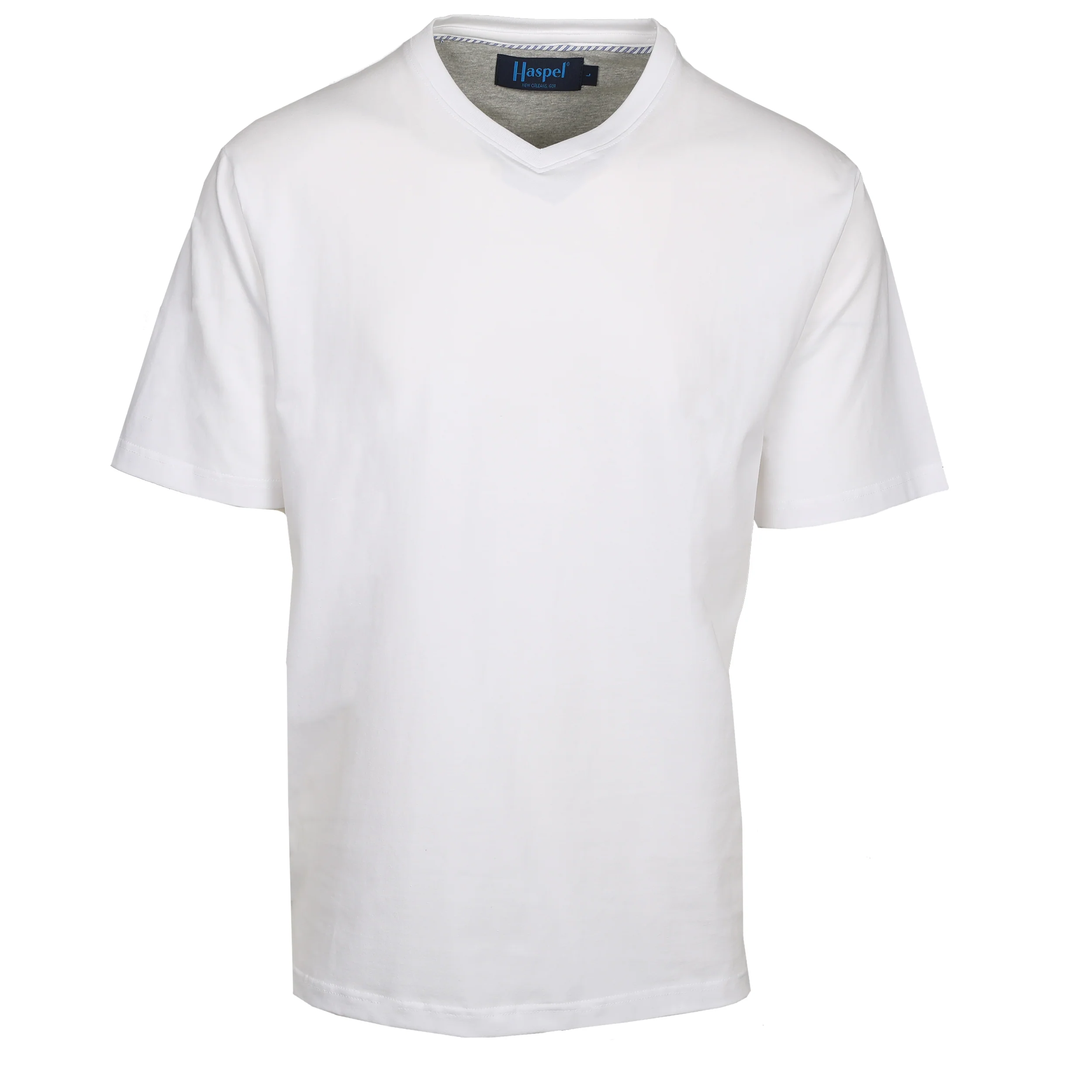 Luxe White V-Neck T-Shirt - Image 5
