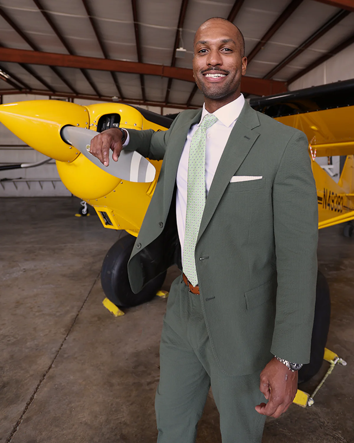 Martini Olive Green Seersucker Stretch Sport Coat | Seersucker Suit Separates - Image 3