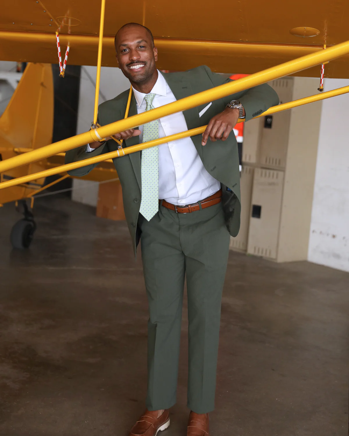 Martini Olive Green Seersucker Stretch Sport Coat | Seersucker Suit Separates - Image 5