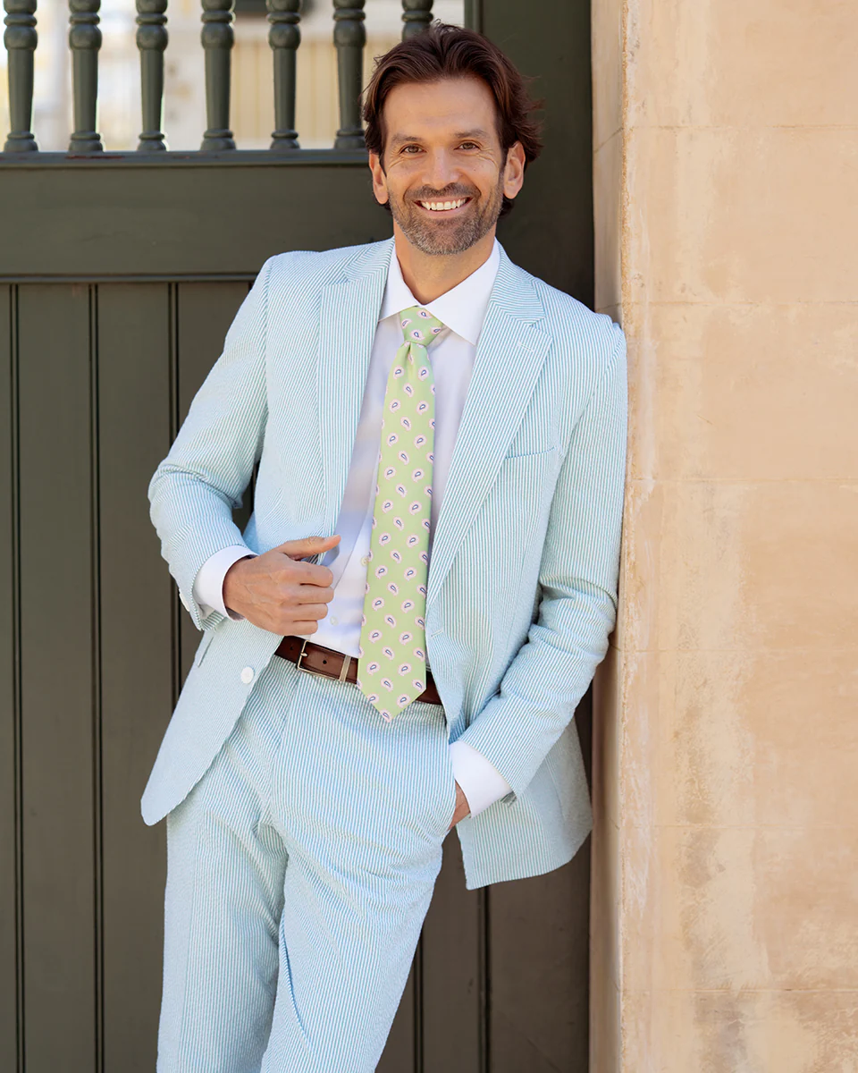Mint Julep Green Seersucker Stretch Pant | Seersucker Suit Separates - Image 7