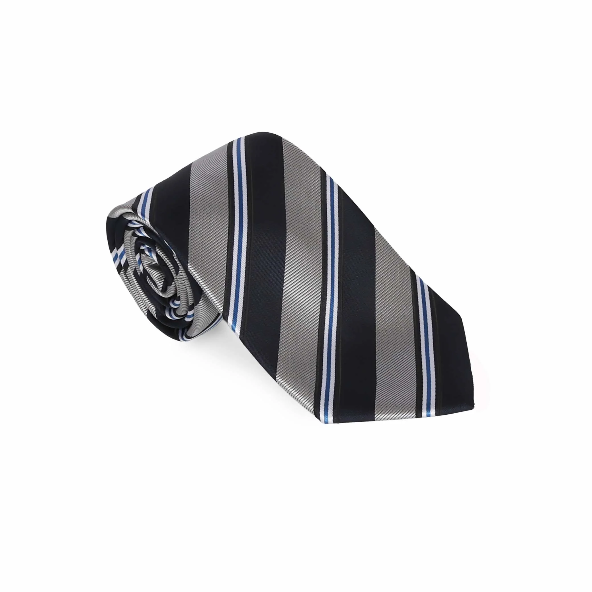 Navy & Grey Rep. Stripe Tie