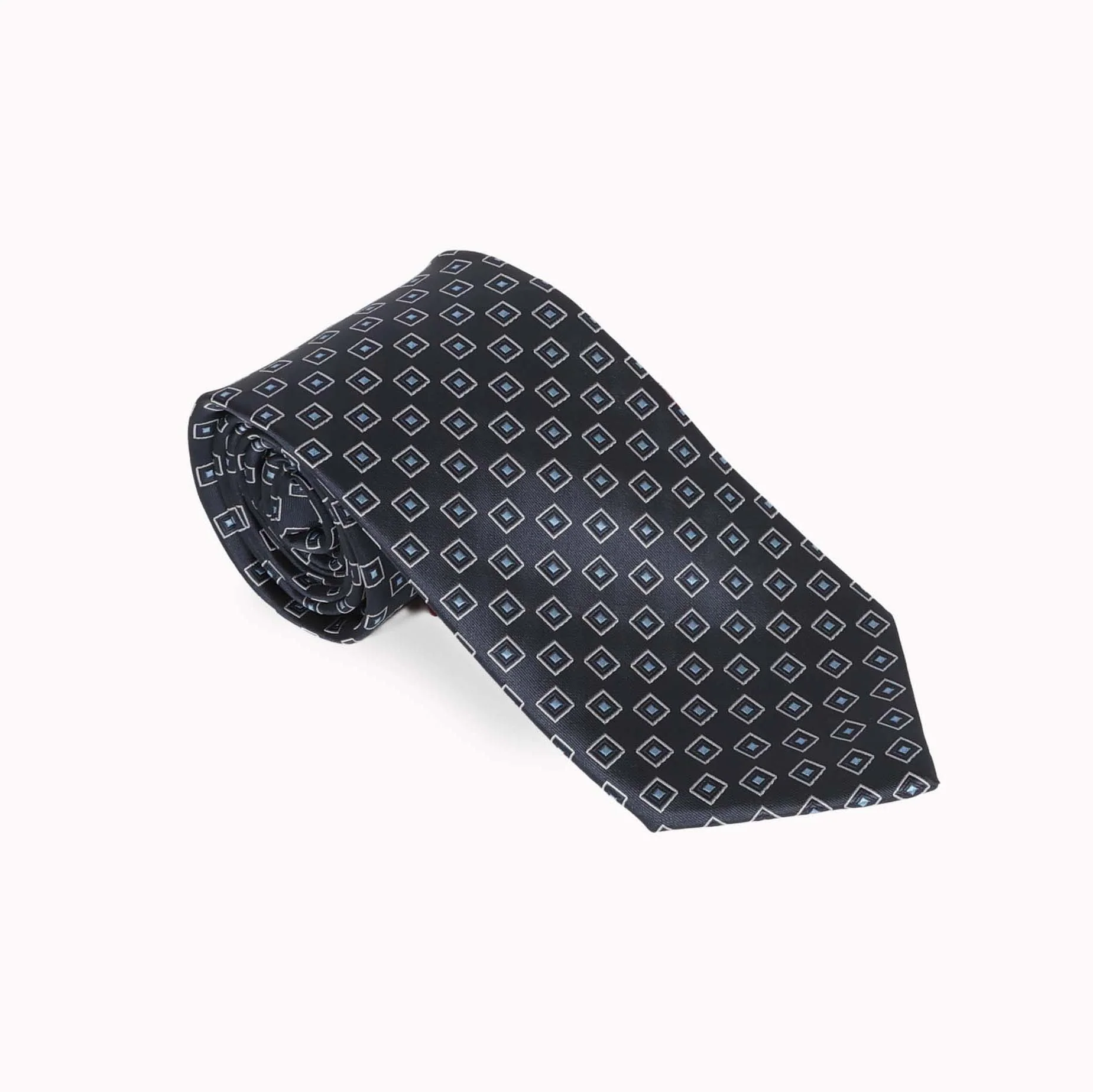 Navy with Lt. Blue Box Tie