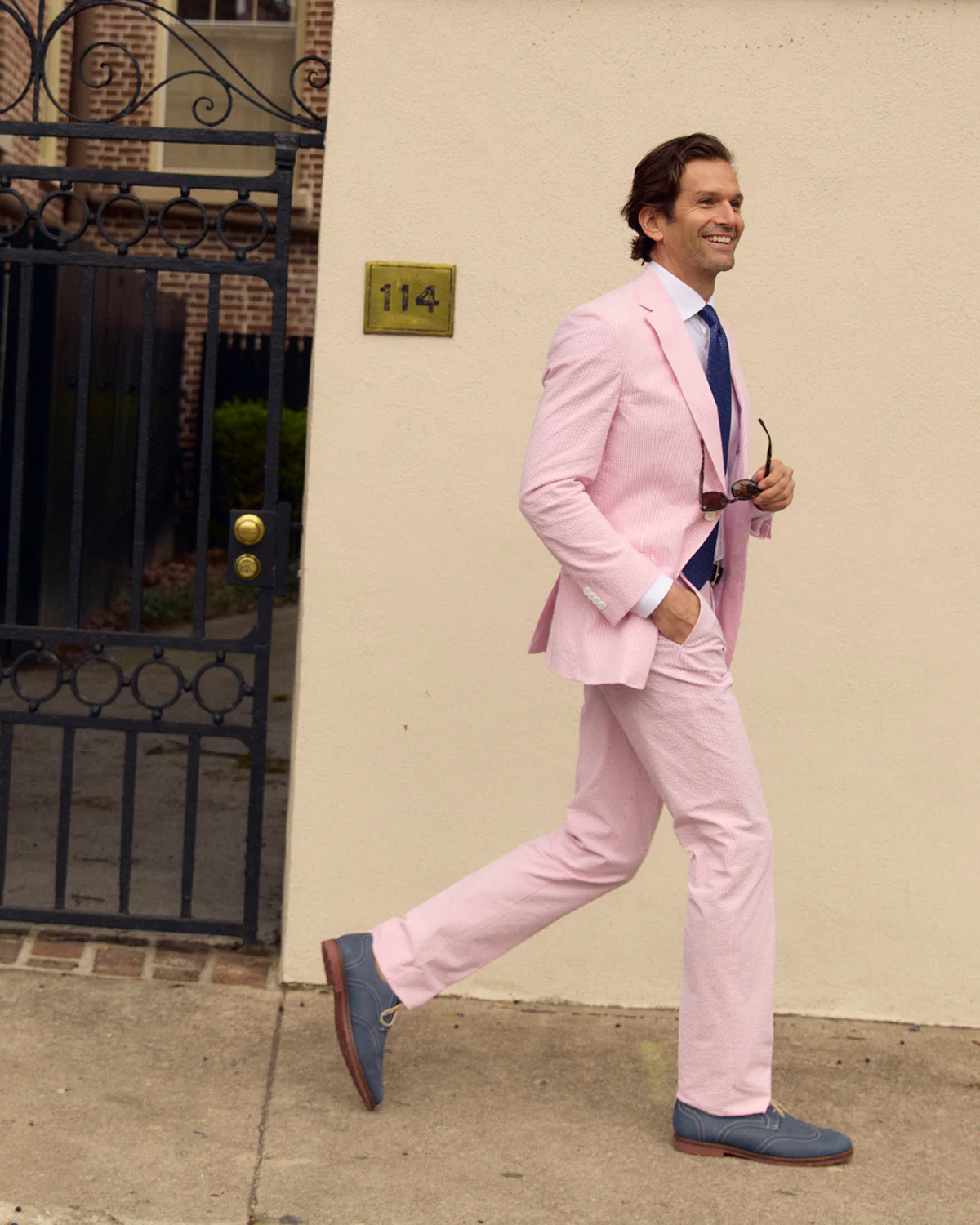 Pink Lemonade Seersucker Stretch Sport Coat | Seersucker Suit Separates - Image 6