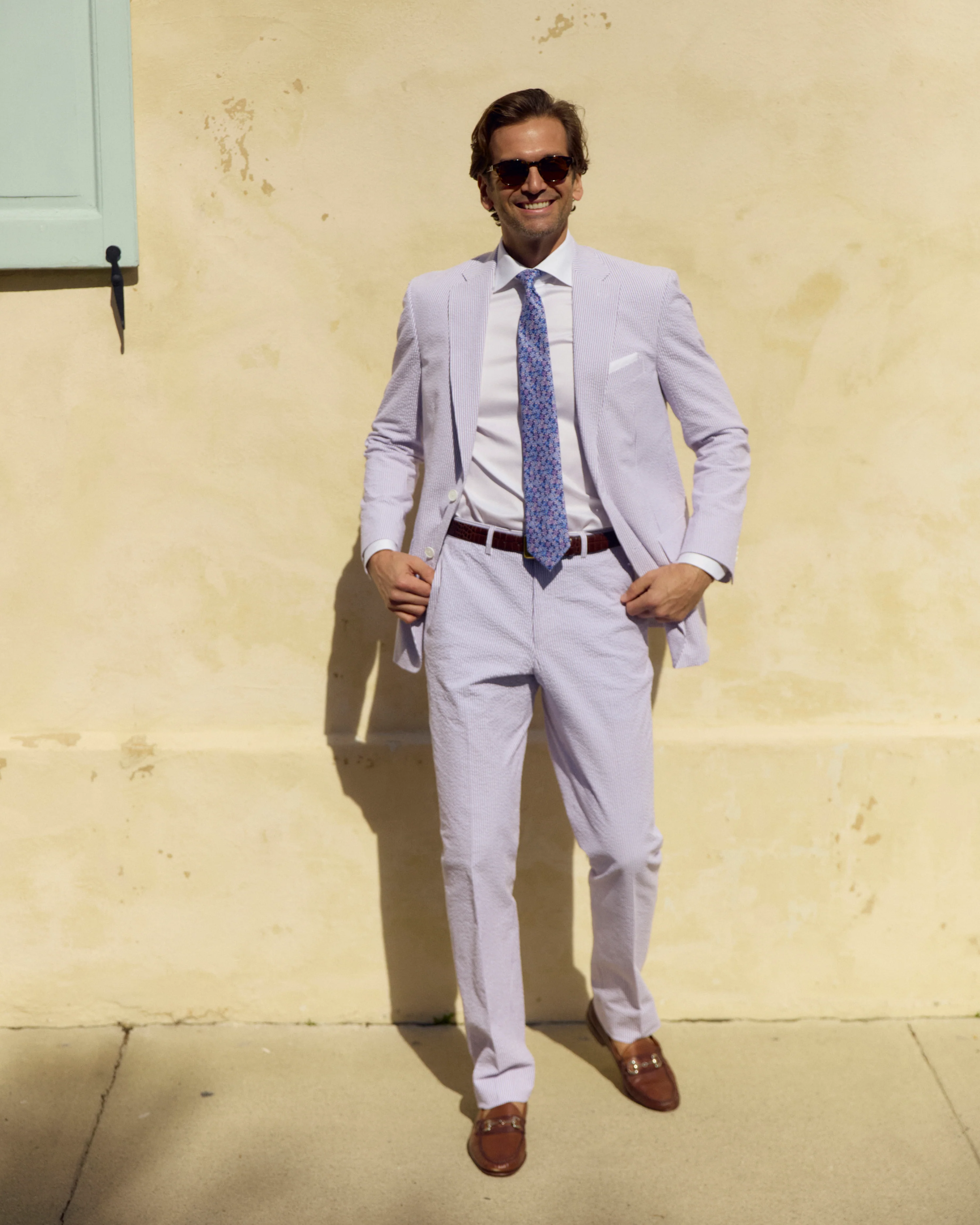 Purple Haze Seersucker Stretch Sport Coat | Seersucker Suit Separates - Image 3