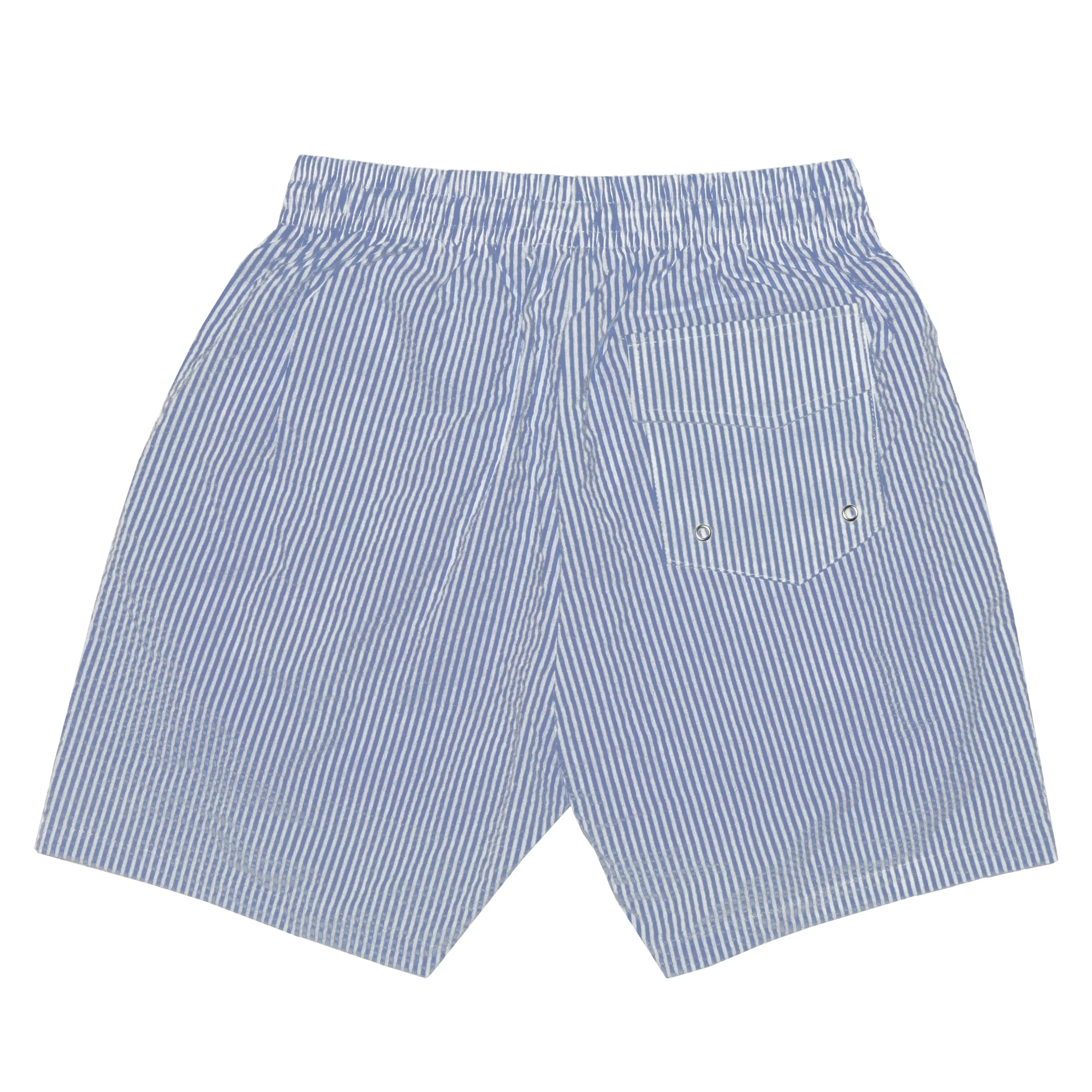 Sherwood Navy Seersucker Stretch Swimsuit - Image 7