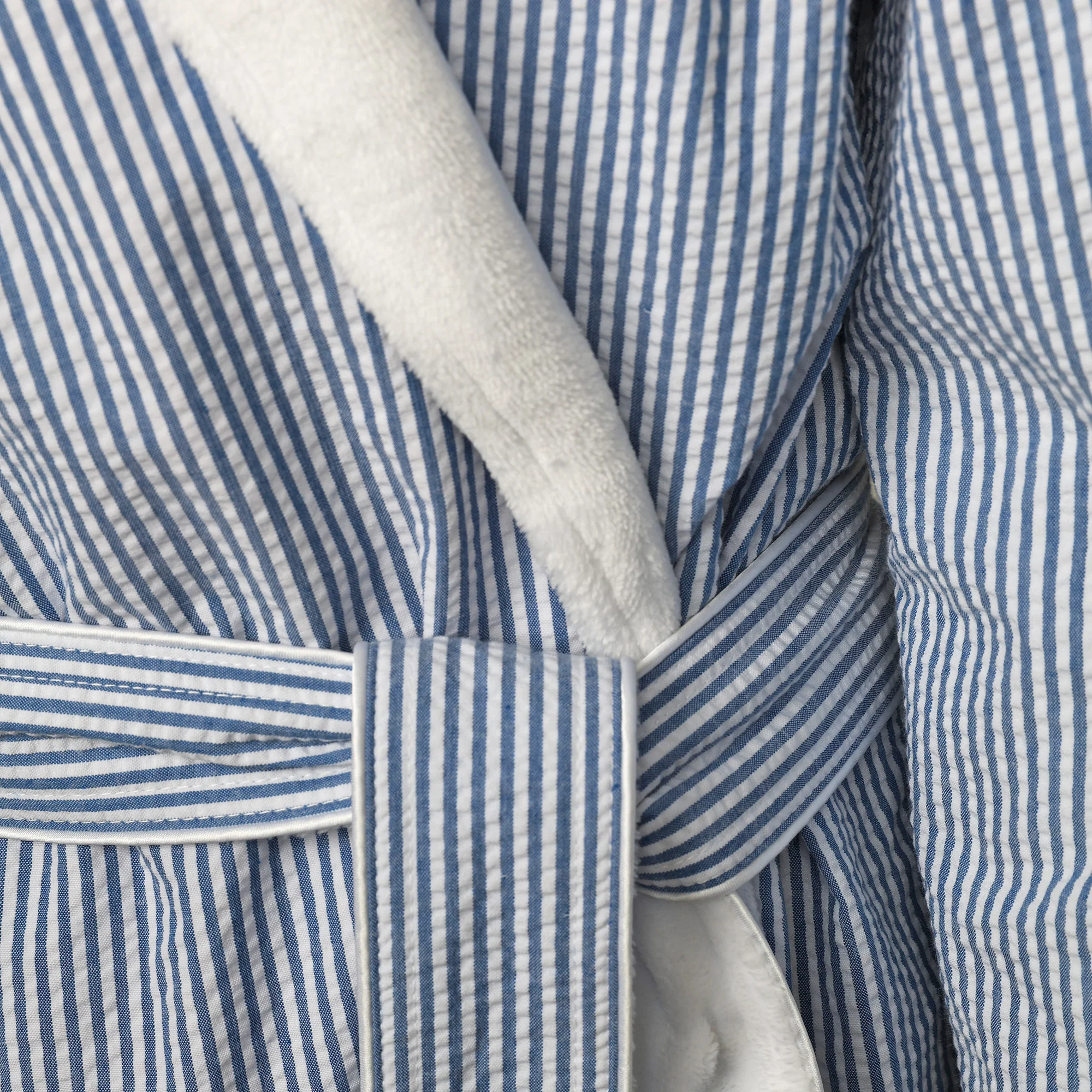 Sussex II Plush Lined Seersucker Robe - One Size - Image 6