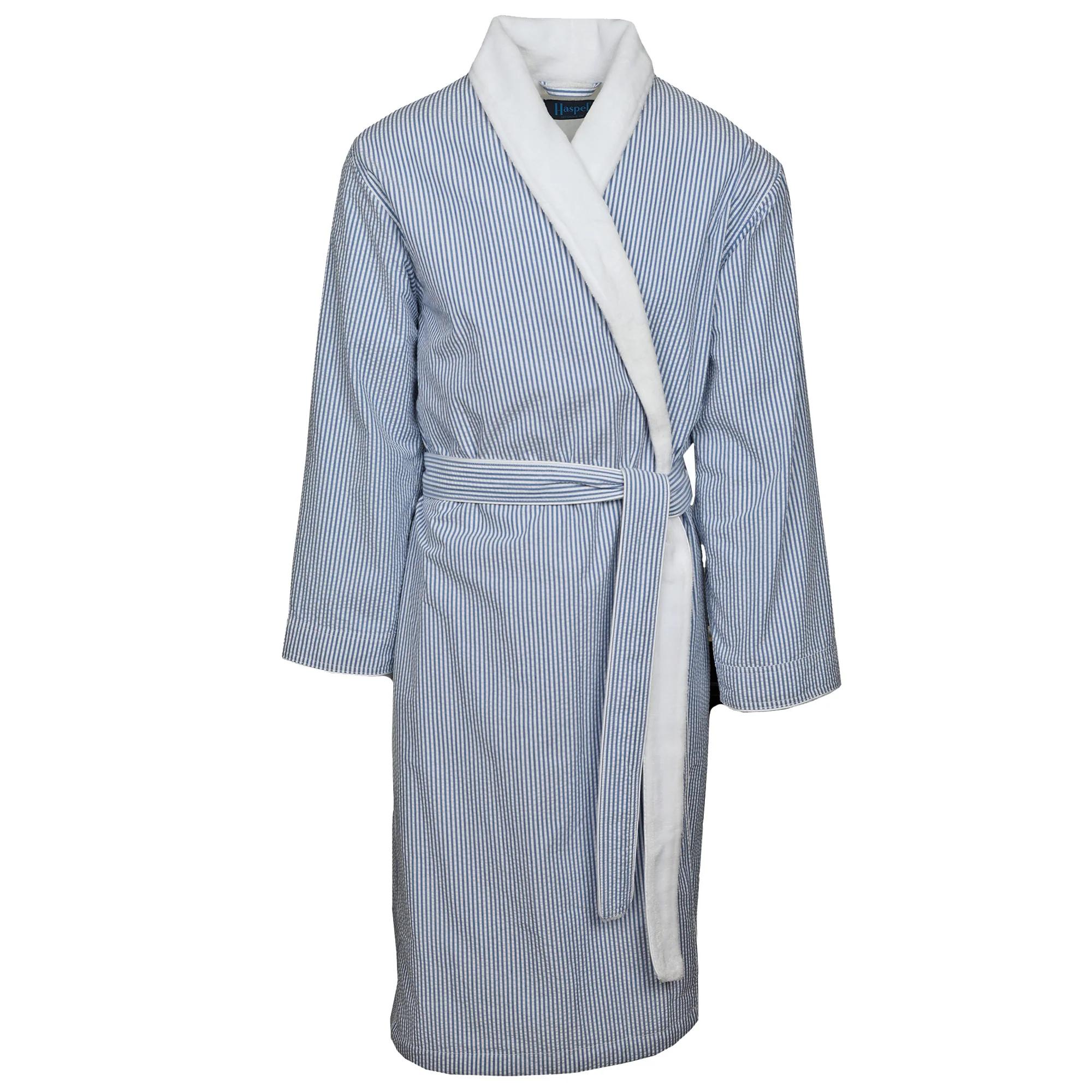 Sussex II Plush Lined Seersucker Robe - One Size - Image 7