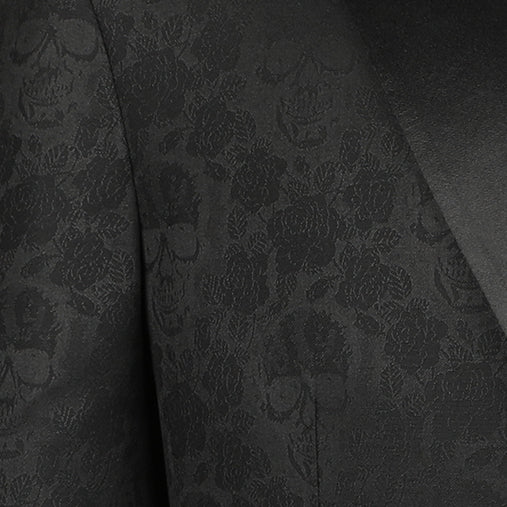 Toulouse Black Skull Embossed Dinner Jacket - Image 3