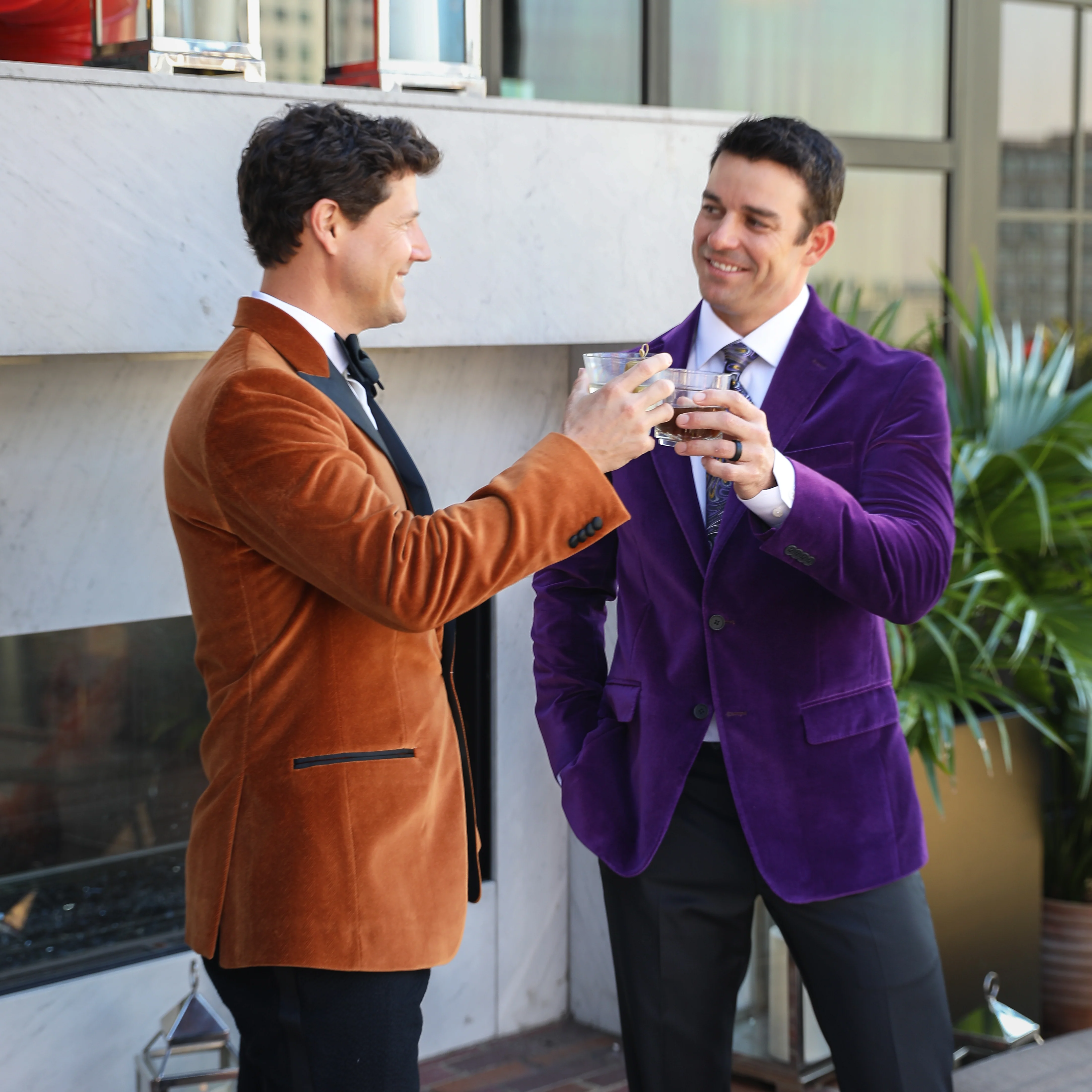 Toulouse Tobacco Velvet Dinner Jacket - Image 4