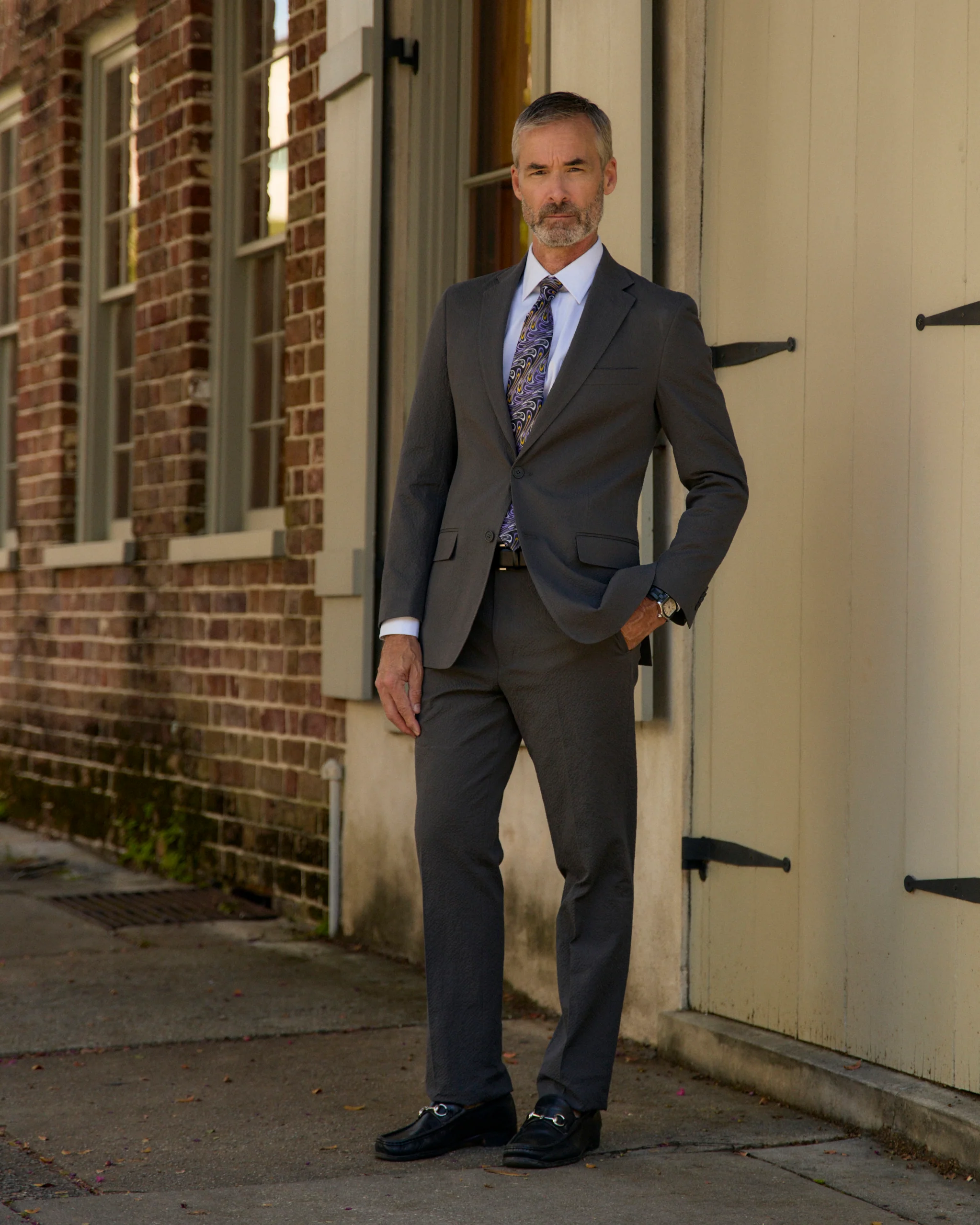 Voodoo Gray Seersucker Stretch Sport Coat - Image 5